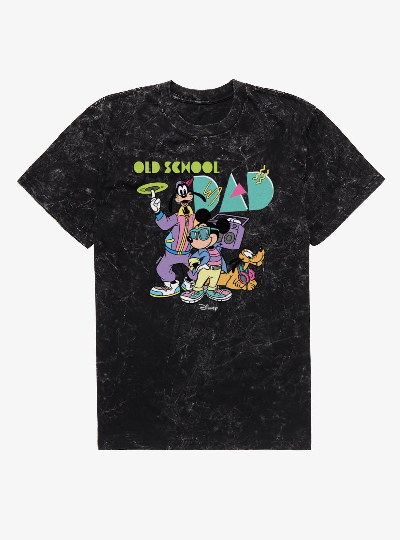 Disney Mickey And Friends Old School 90s Dad Mineral Wash T-Shirt, , hi-res