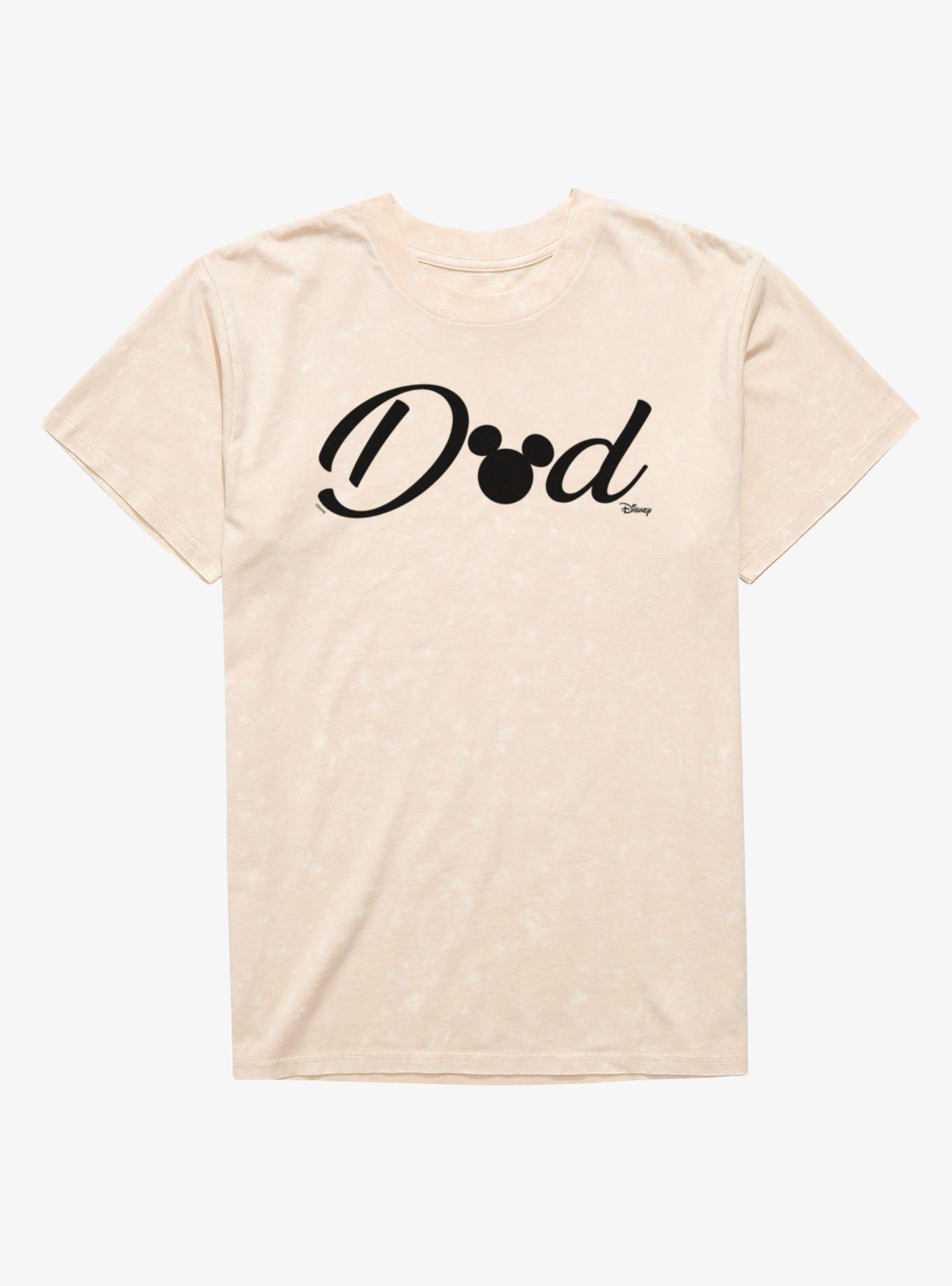 Disney Mickey Mouse Dad Text Mineral Wash T-Shirt, , hi-res