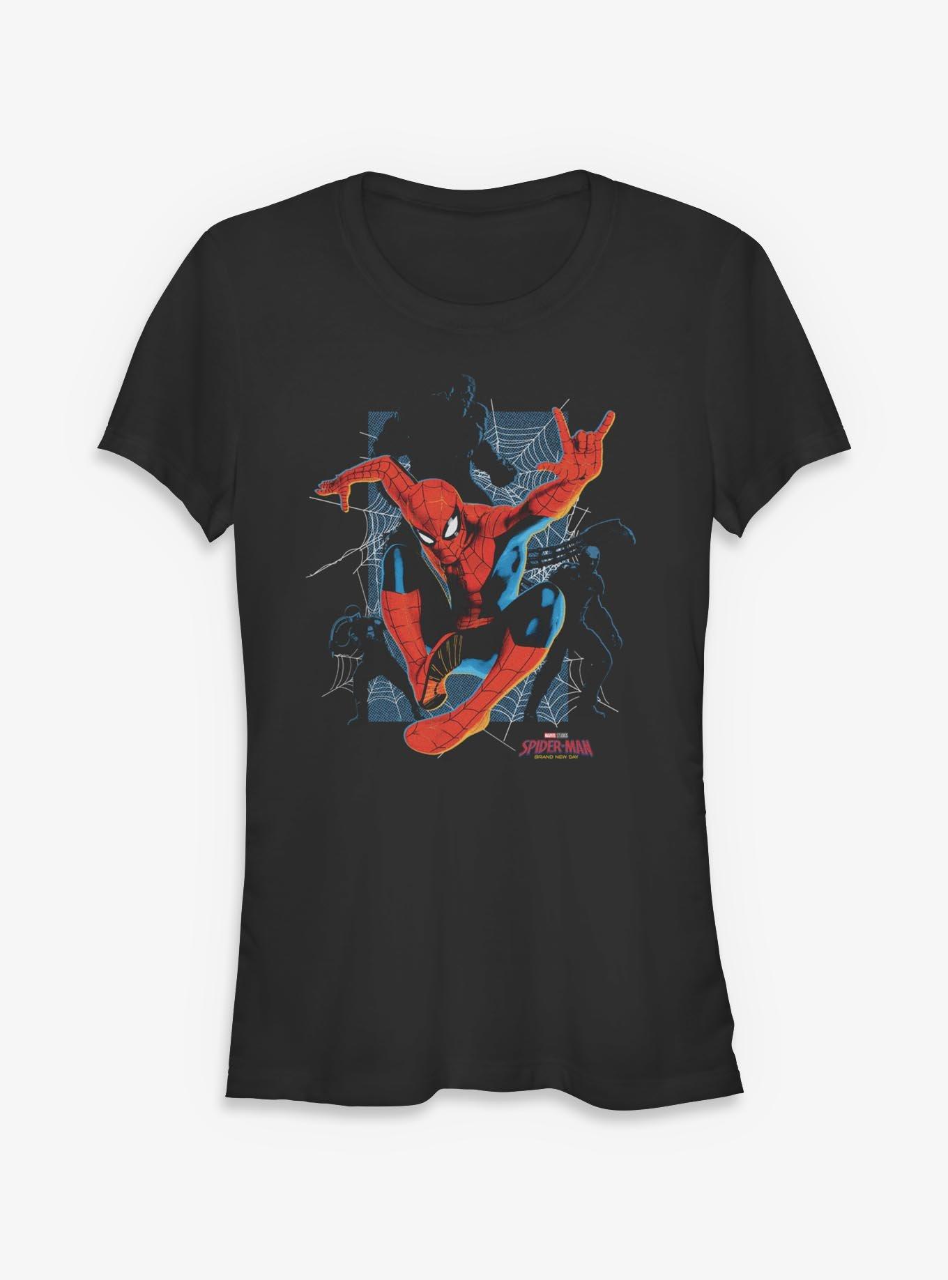 Marvel Spider-Man: Brand New Day Spider-Man And Villains Silhouettes Girls T-Shirt, , hi-res