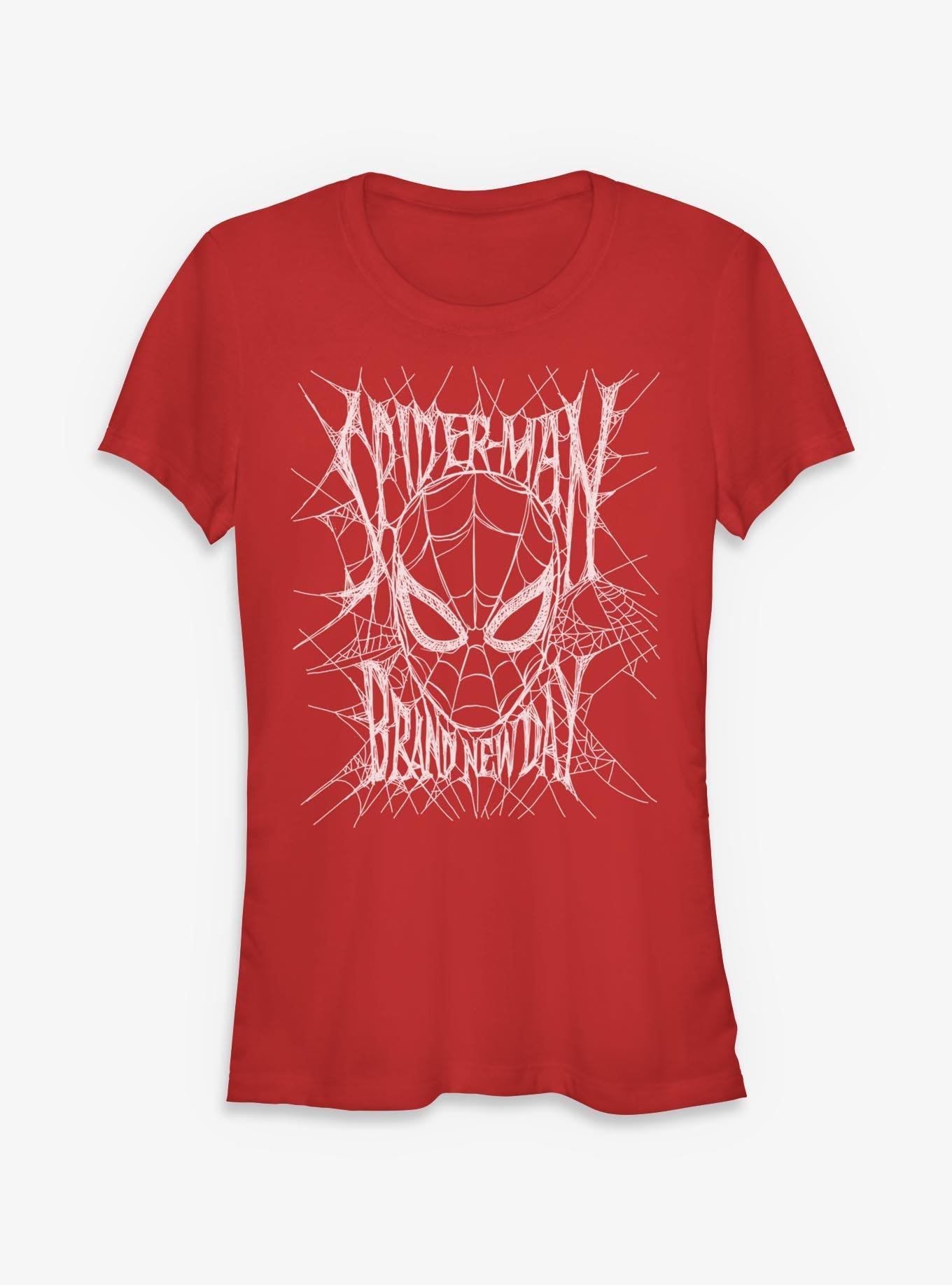 Marvel Spider-Man: Brand New Day Spider-Man Web Silhouette Girls T-Shirt, , hi-res