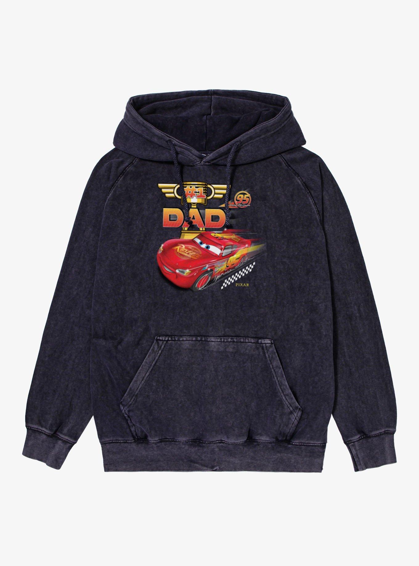 Disney Pixar Cars Number 1 Dad Lightning McQueen Mineral Wash Hoodie, , hi-res
