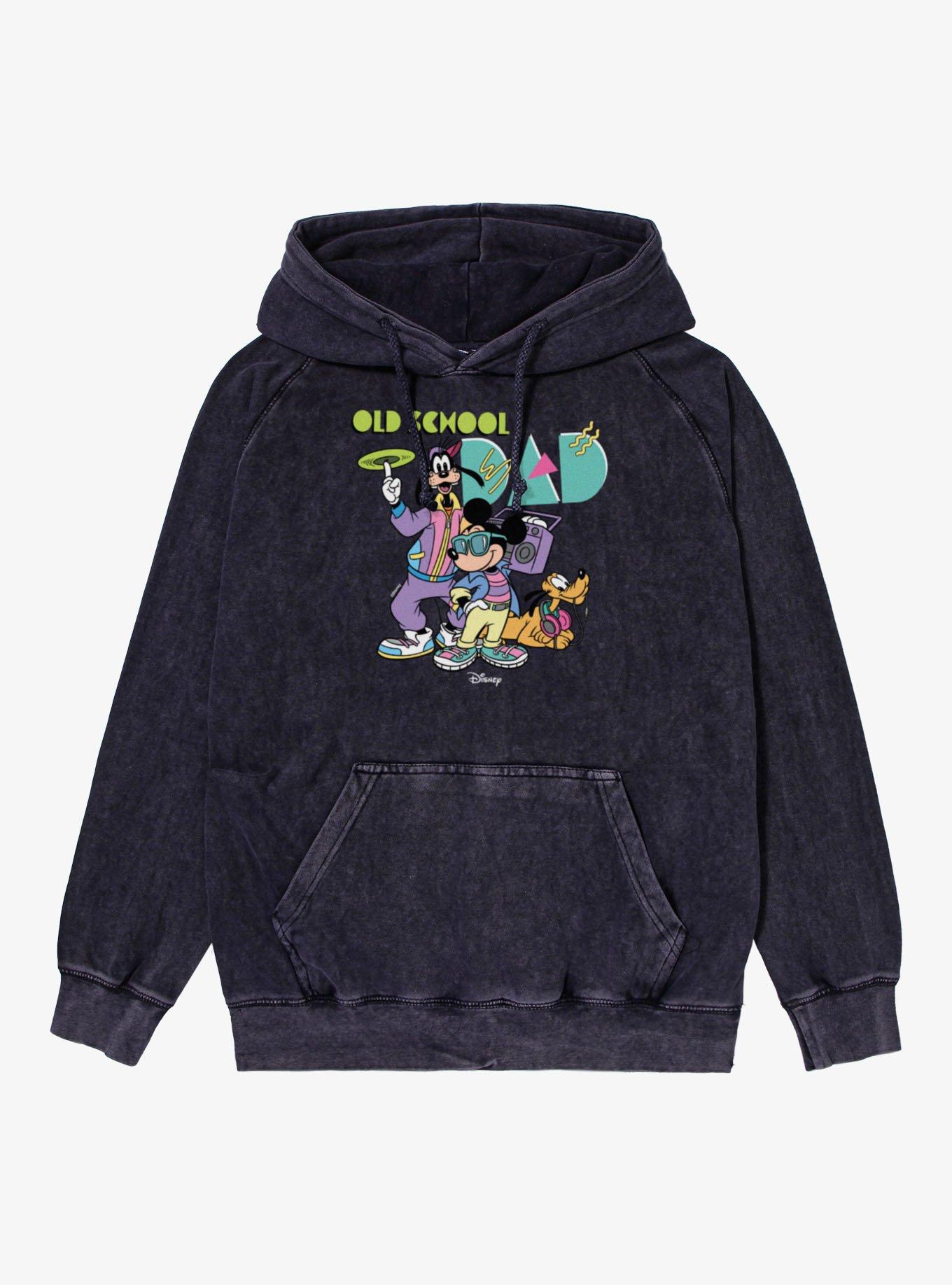 Disney Mickey And Friends Old School 90s Dad Mineral Wash Hoodie, , hi-res