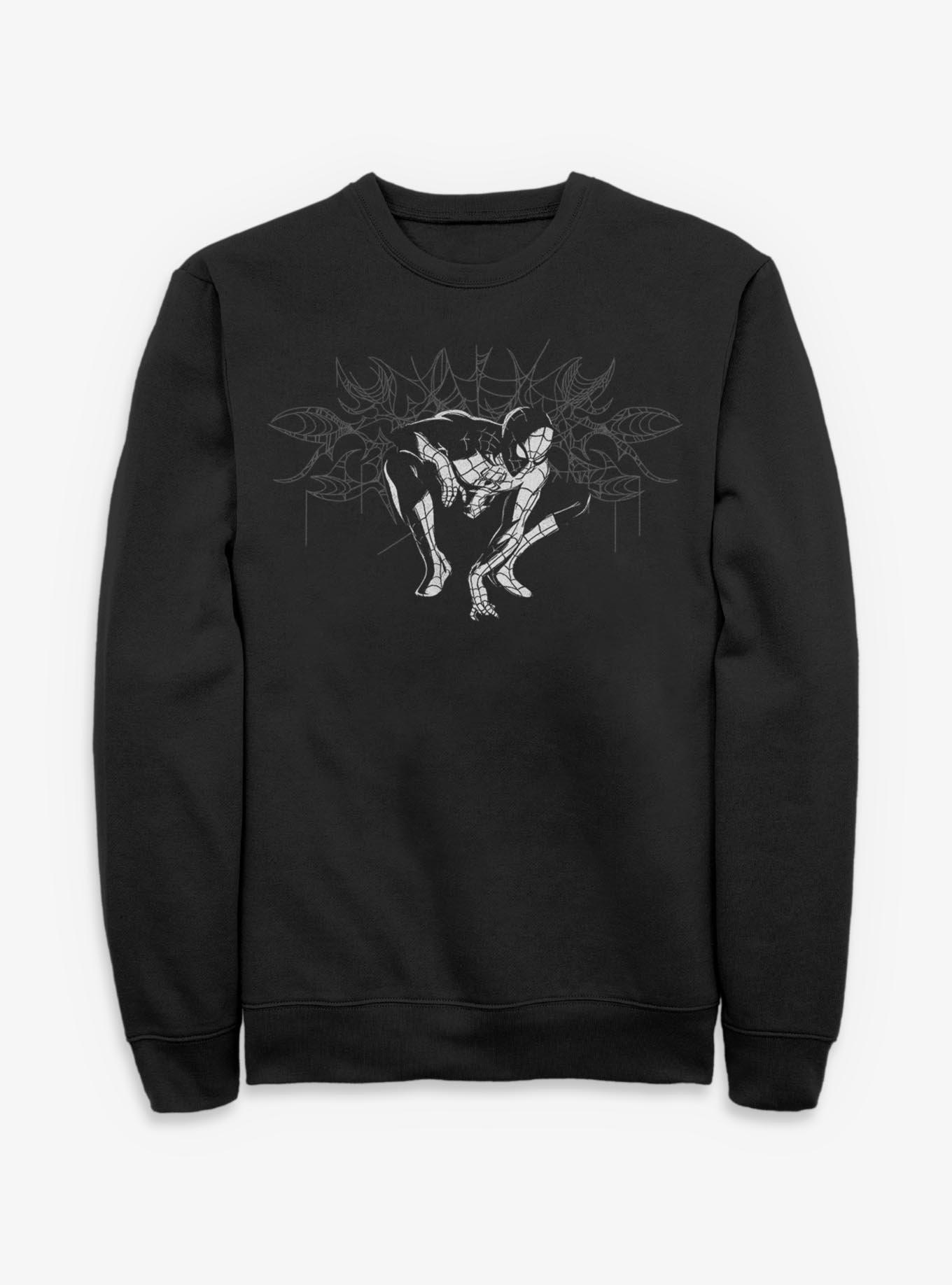 Marvel Spider-Man: Brand New Day Dark Spiderweb Sweatshirt Hot Topic Exclusive, , hi-res