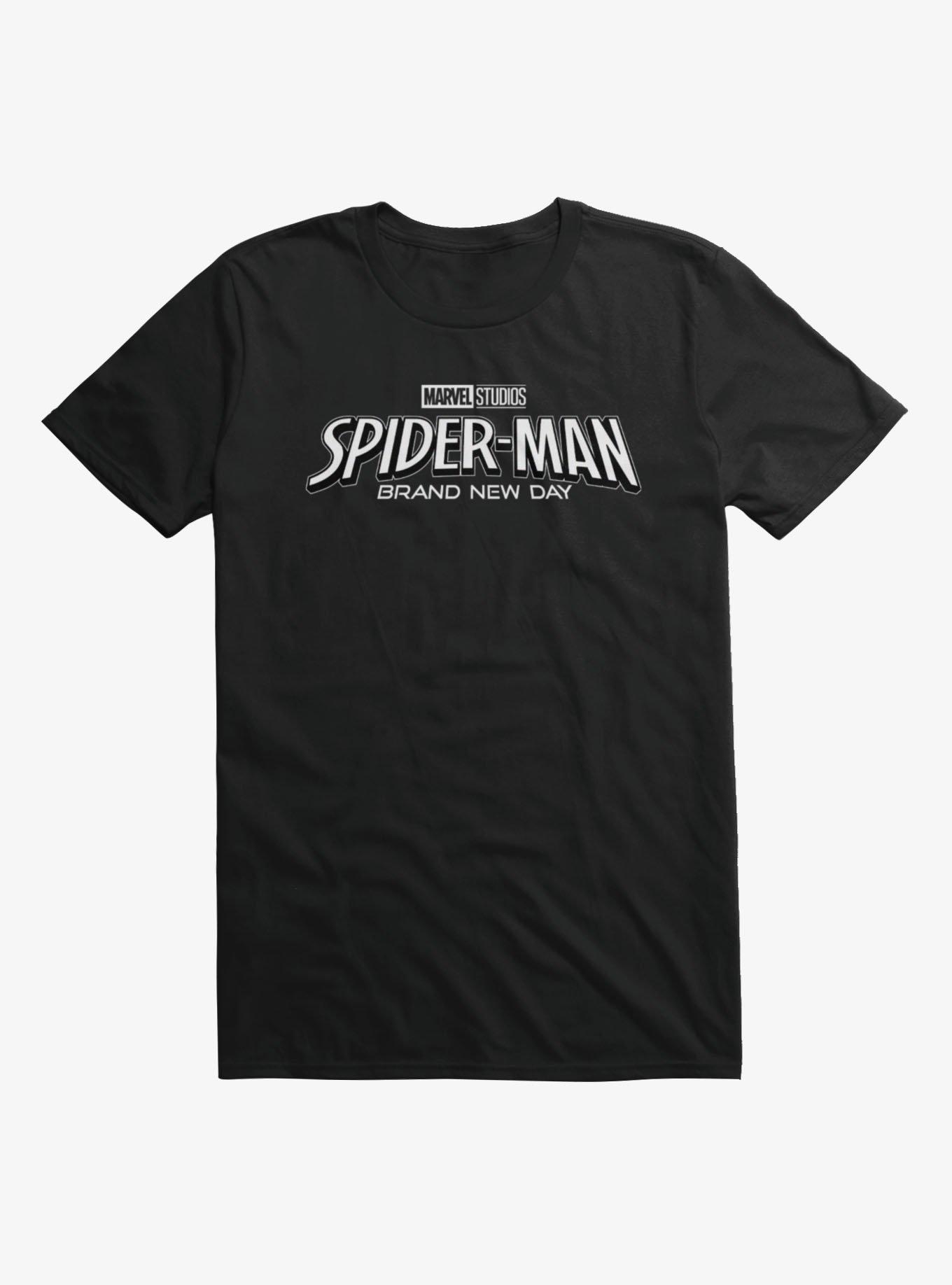 Marvel Spider-Man Brand New Day White Logo Mens T-Shirt, , hi-res