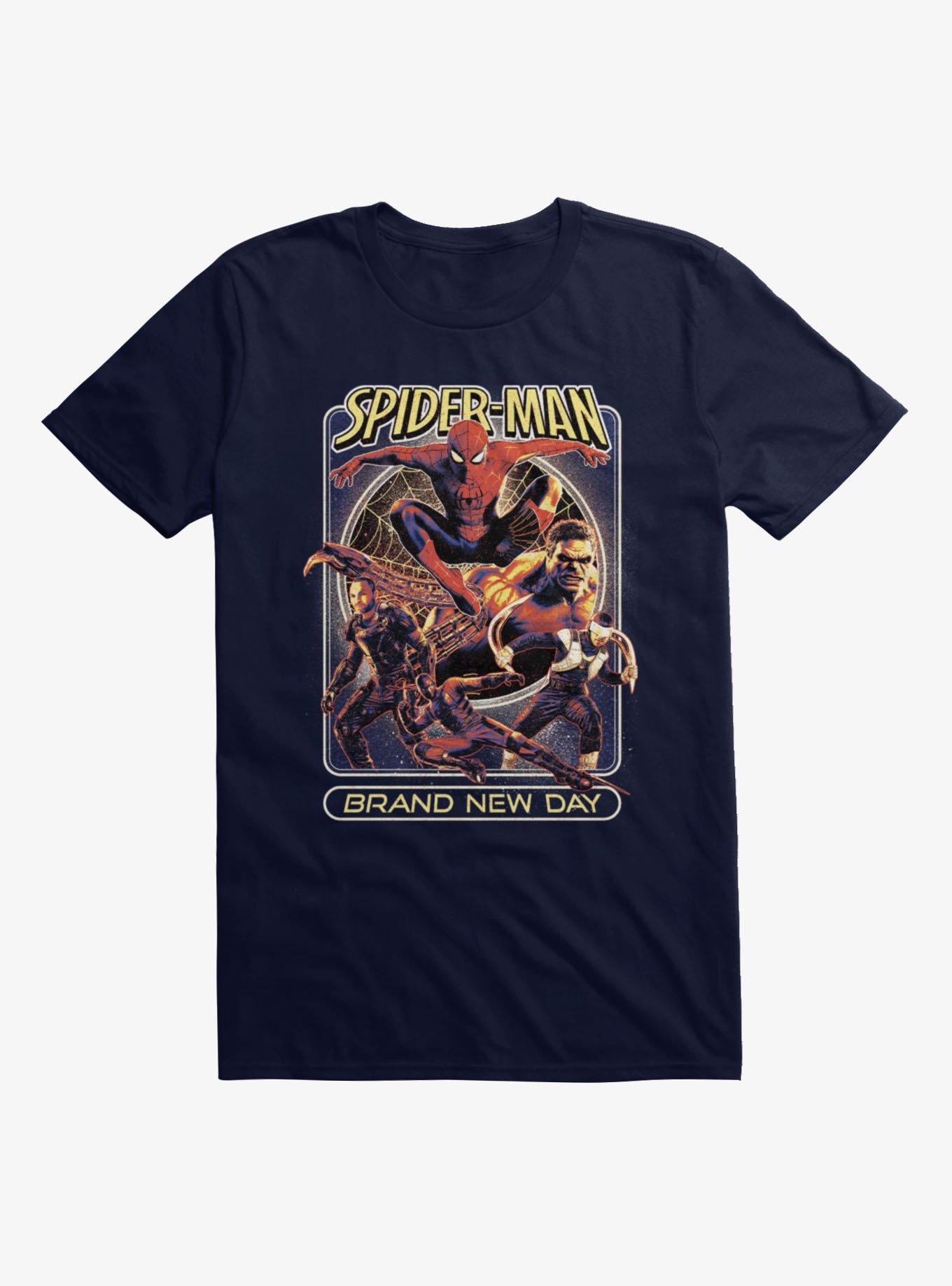 Marvel Spider-Man Brand New Day Leap Into Battle Mens T-Shirt, , hi-res