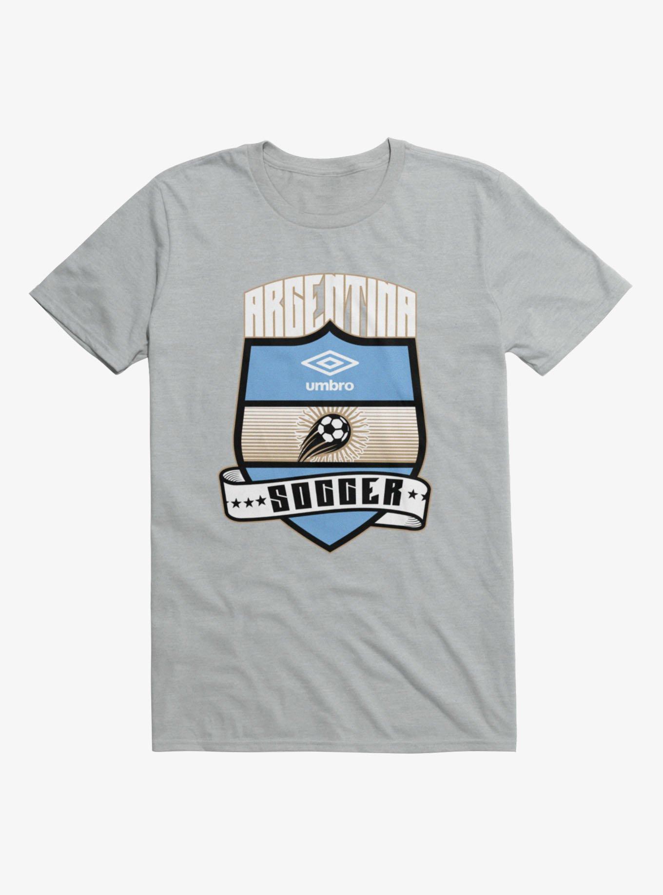 Umbro Soccer Argentina Ribbon Shield Crest T-Shirt, , hi-res