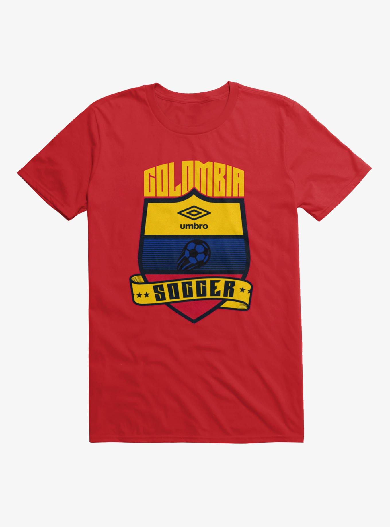 Umbro Soccer Colombia Ribbon Shield Crest T-Shirt, , hi-res