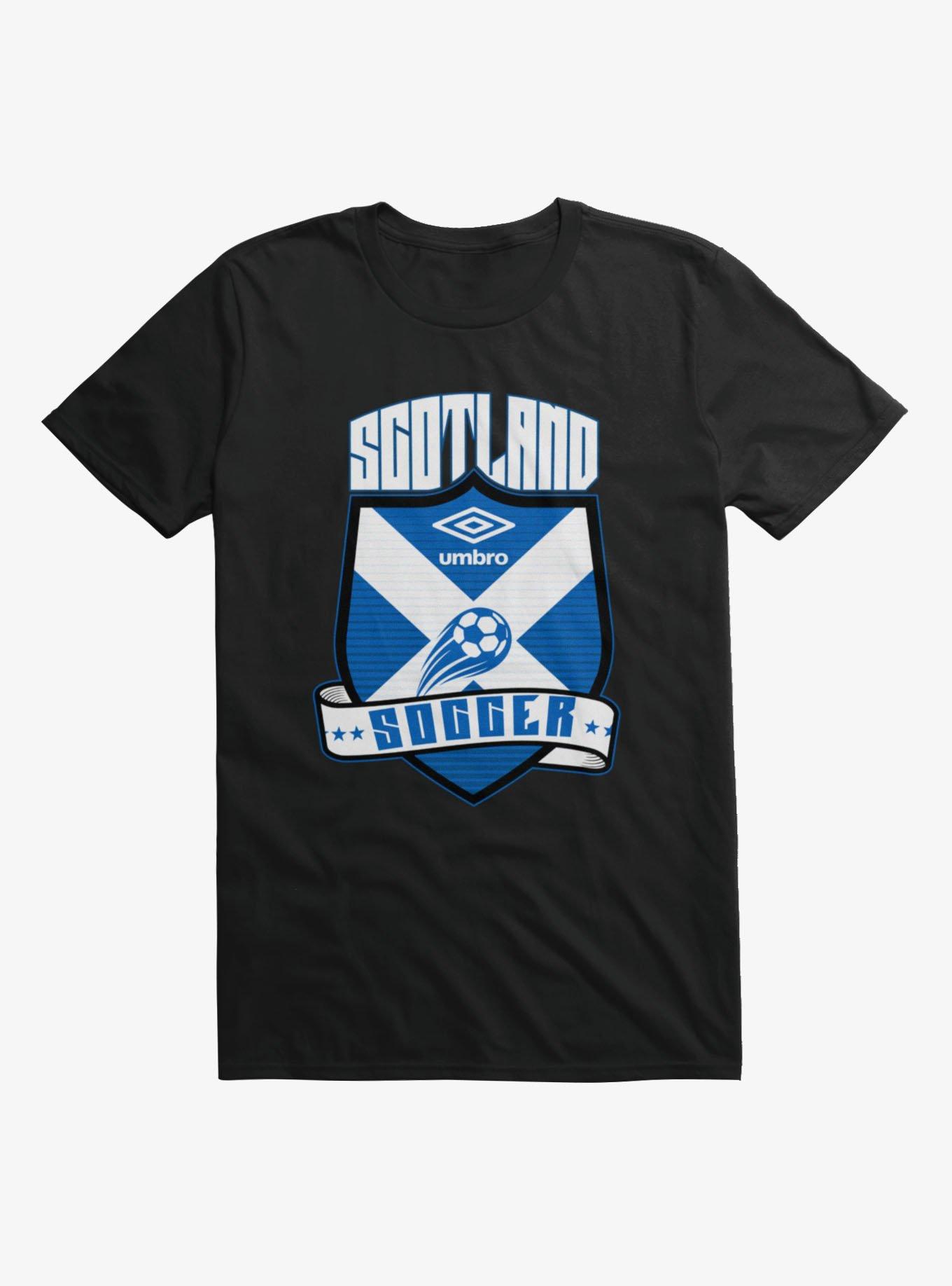 Umbro Soccer Scotland Ribbon Shield Crest T-Shirt, , hi-res