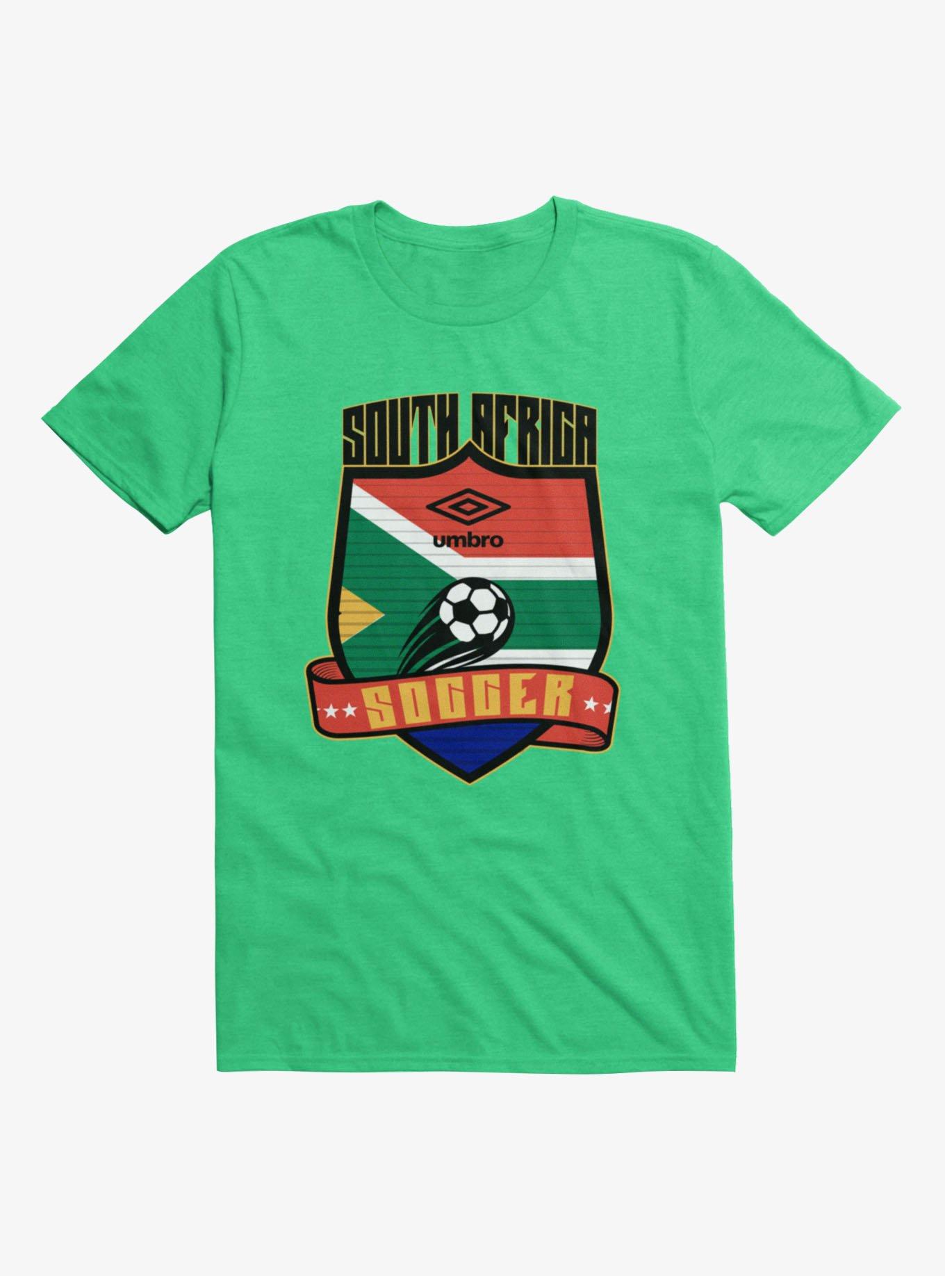 Umbro Soccer South Africa Ribbon Shield Crest T-Shirt, IRISH GREEN, hi-res view 1