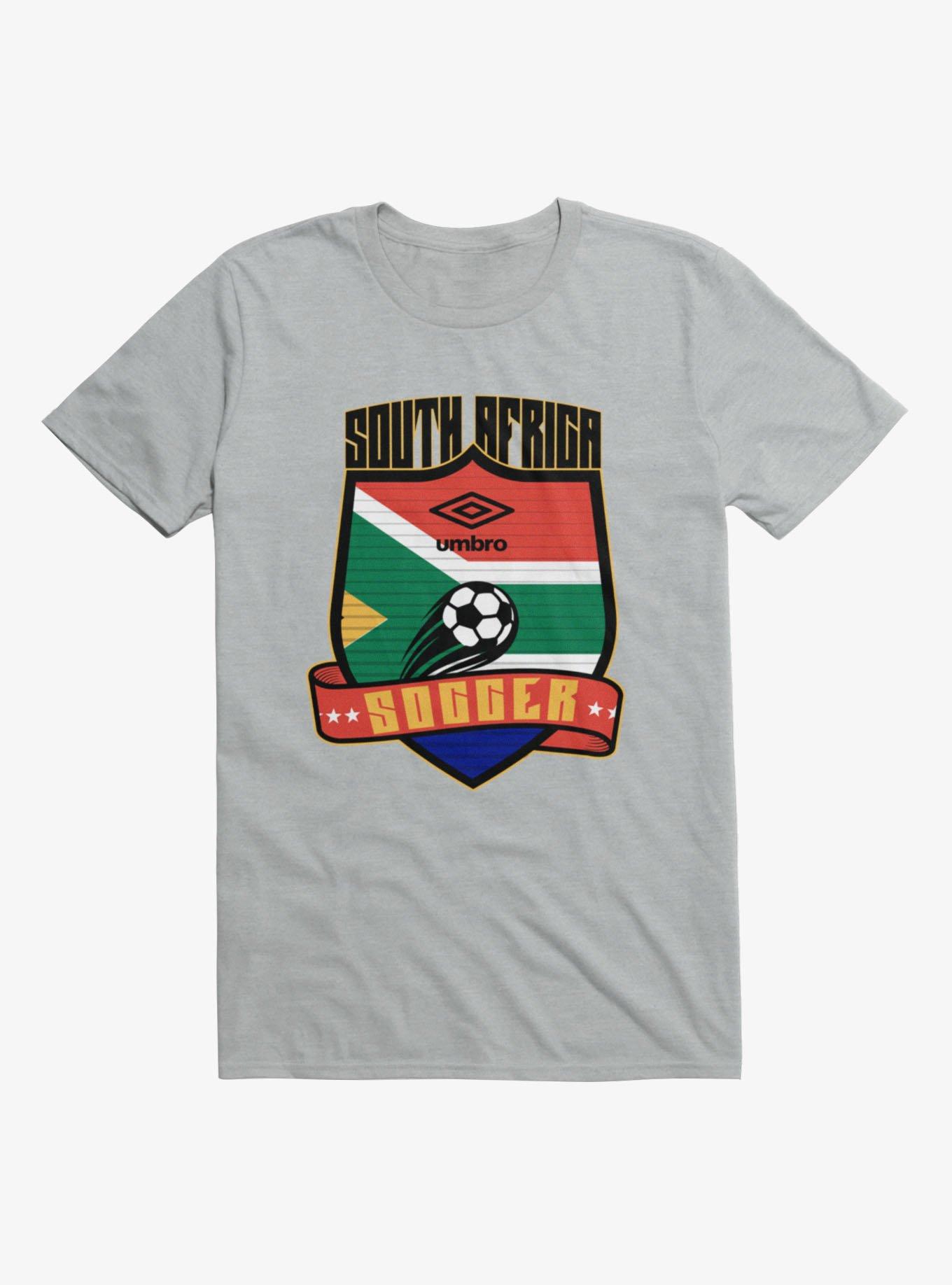 Umbro Soccer South Africa Ribbon Shield Crest T-Shirt, SPORT GRAY, hi-res view 1