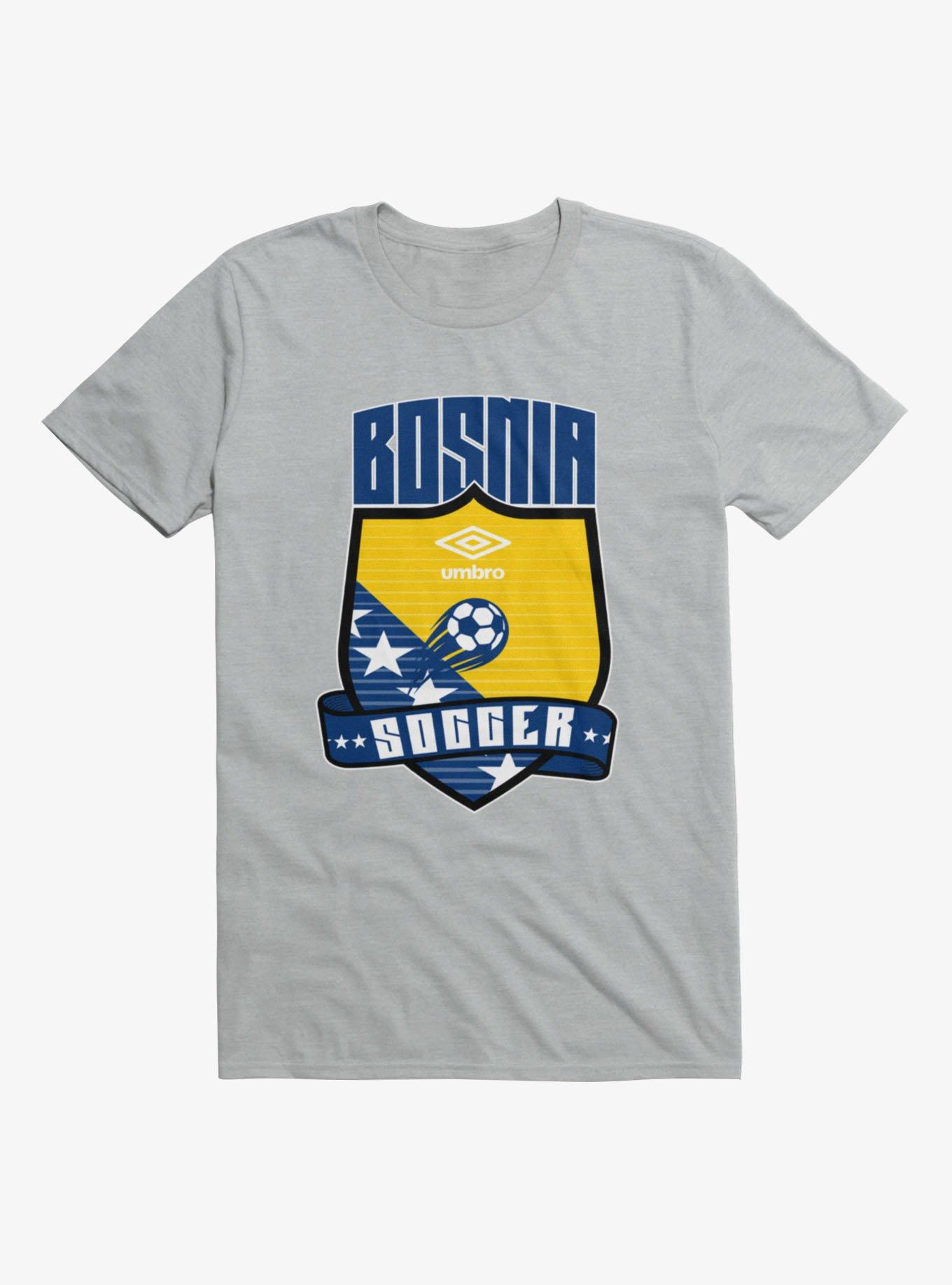 Umbro Soccer Bosnia Ribbon Shield Crest T-Shirt, , hi-res