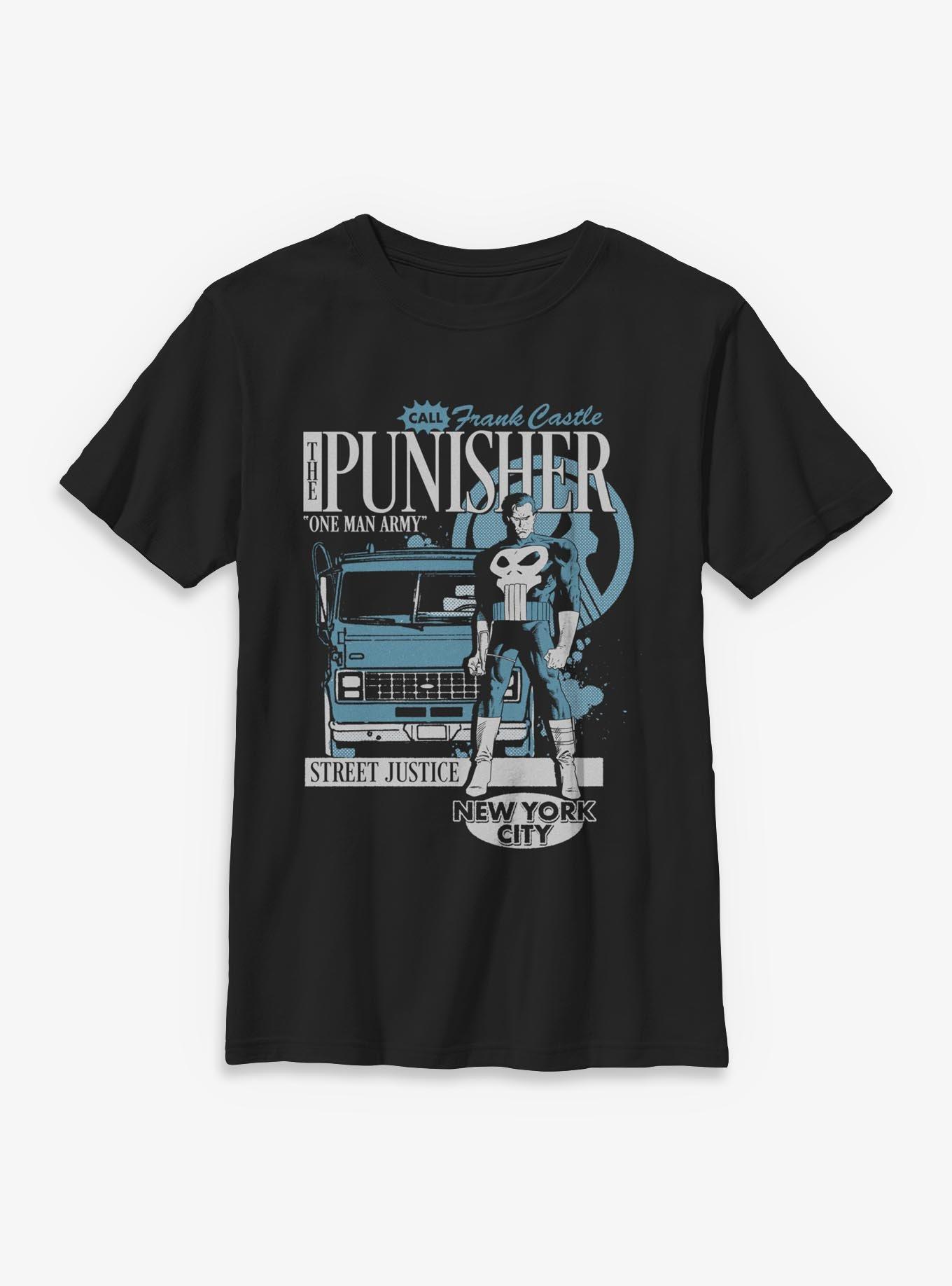 Marvel Punisher  Punisher Van Delivery Youth T-Shirt Box Lunch Exclusives, , hi-res