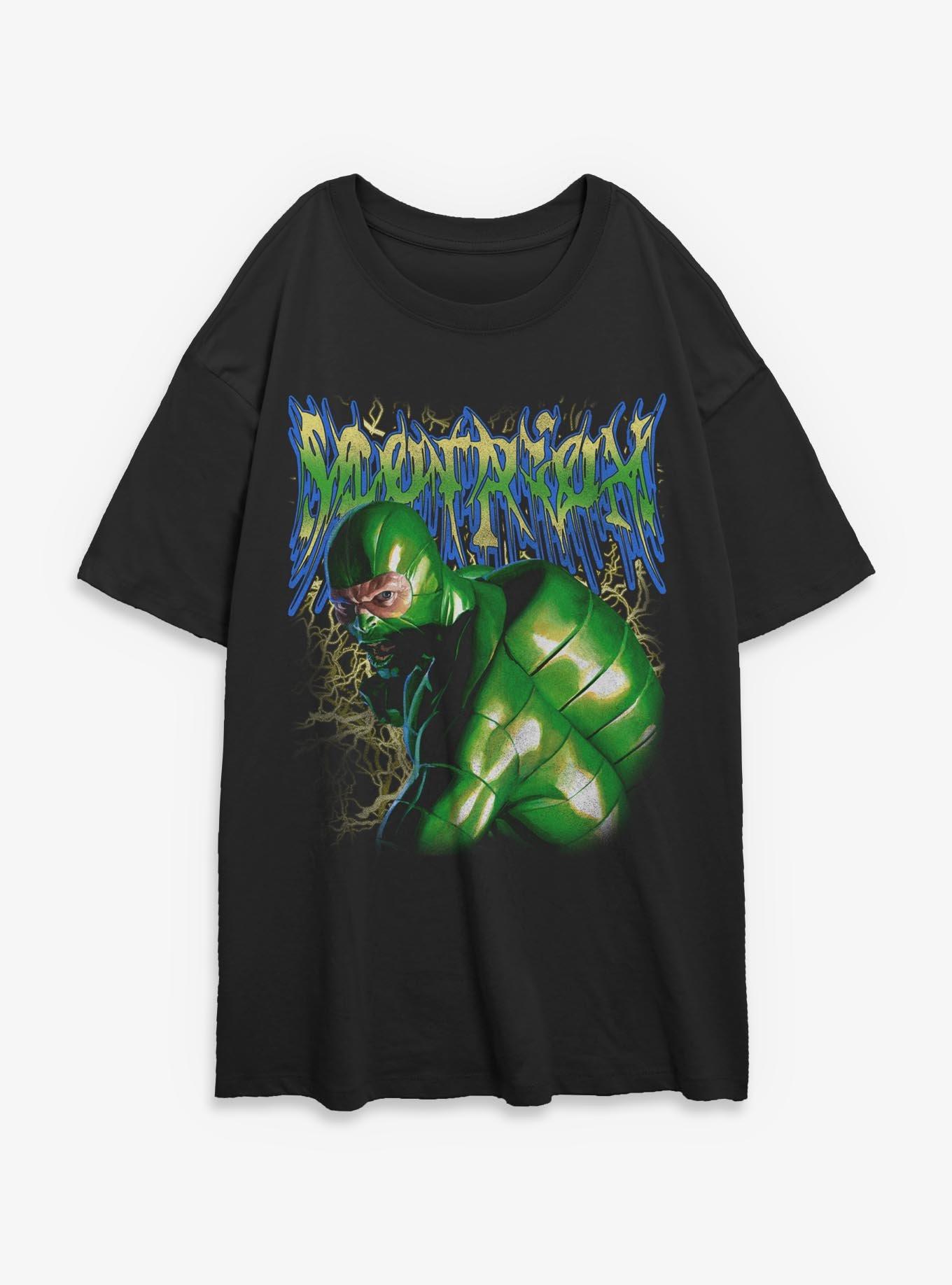 Marvel Venom  Scorpion Lightning Womens Oversized T-Shirt Box Lunch Exclusives