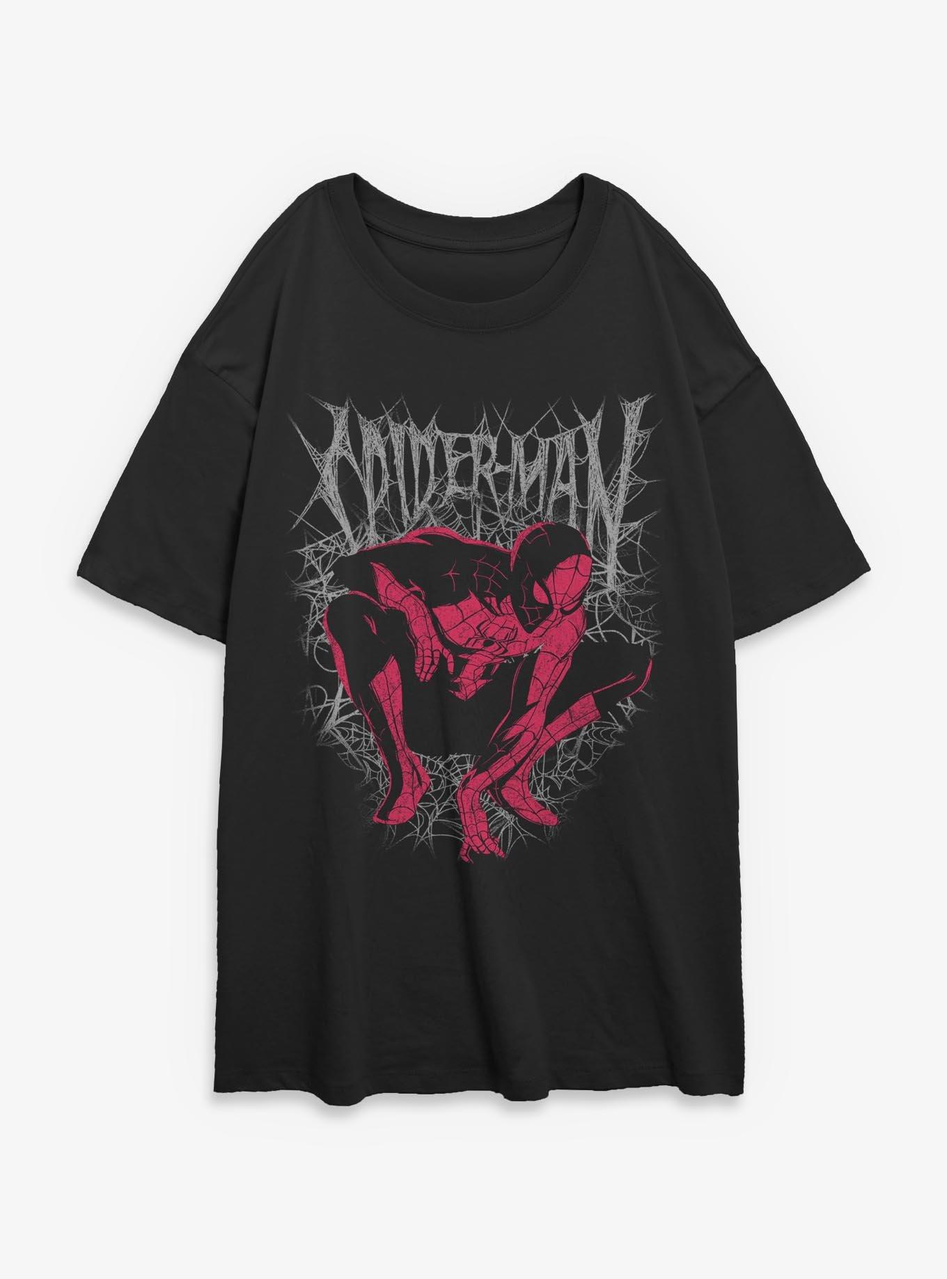 Marvel Spider-Man: Brand New Day  Spider In The Shadows Womens Oversized T-Shirt Box Lunch Exclusives, , hi-res