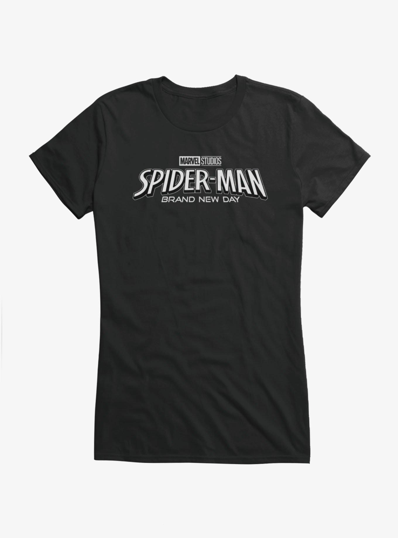 Marvel Spider-Man Brand New Day White Logo Girls T-Shirt, , hi-res