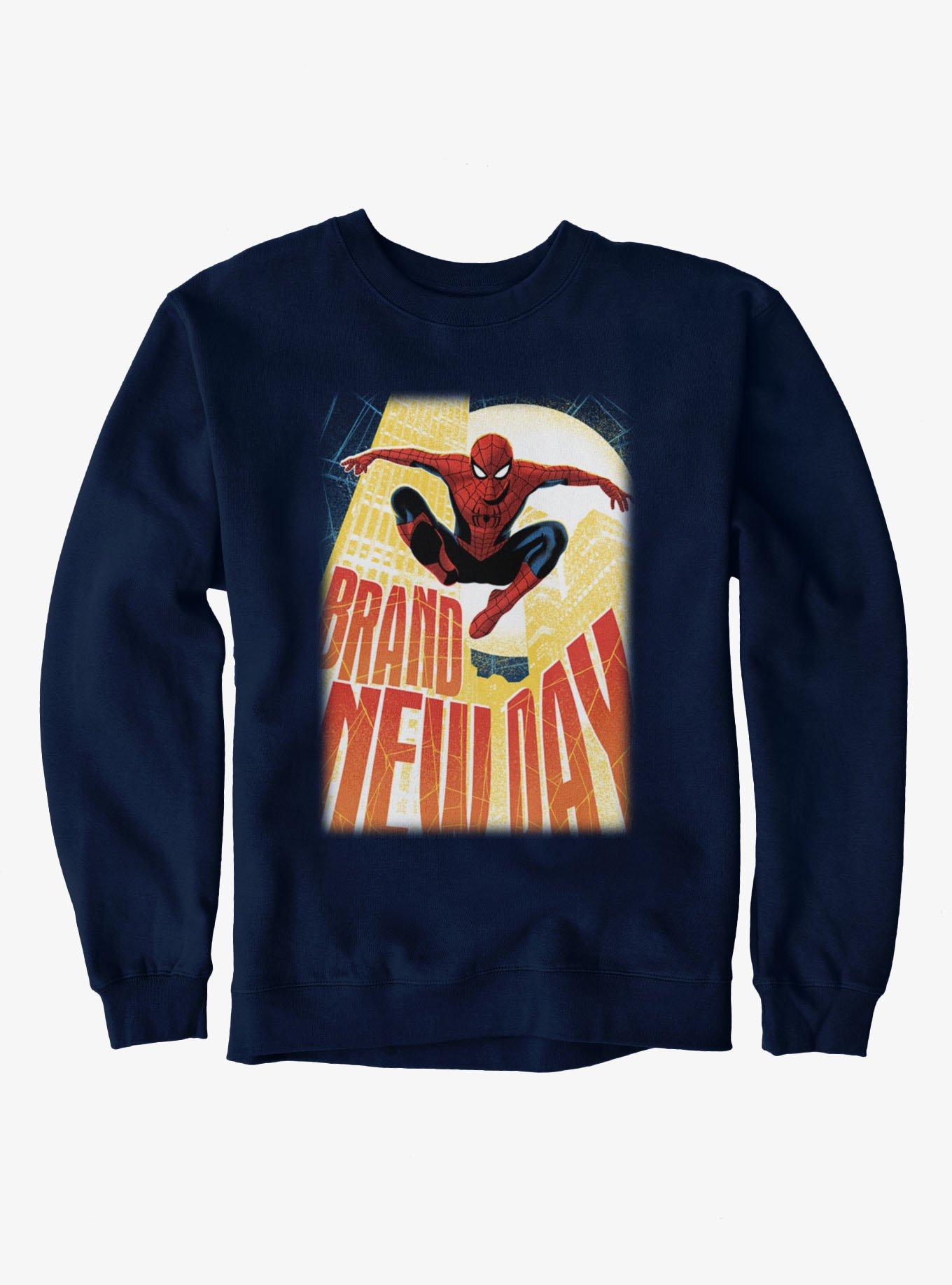Marvel Spider-Man Brand New Day Building Leap Mens Sweatshirt, , hi-res