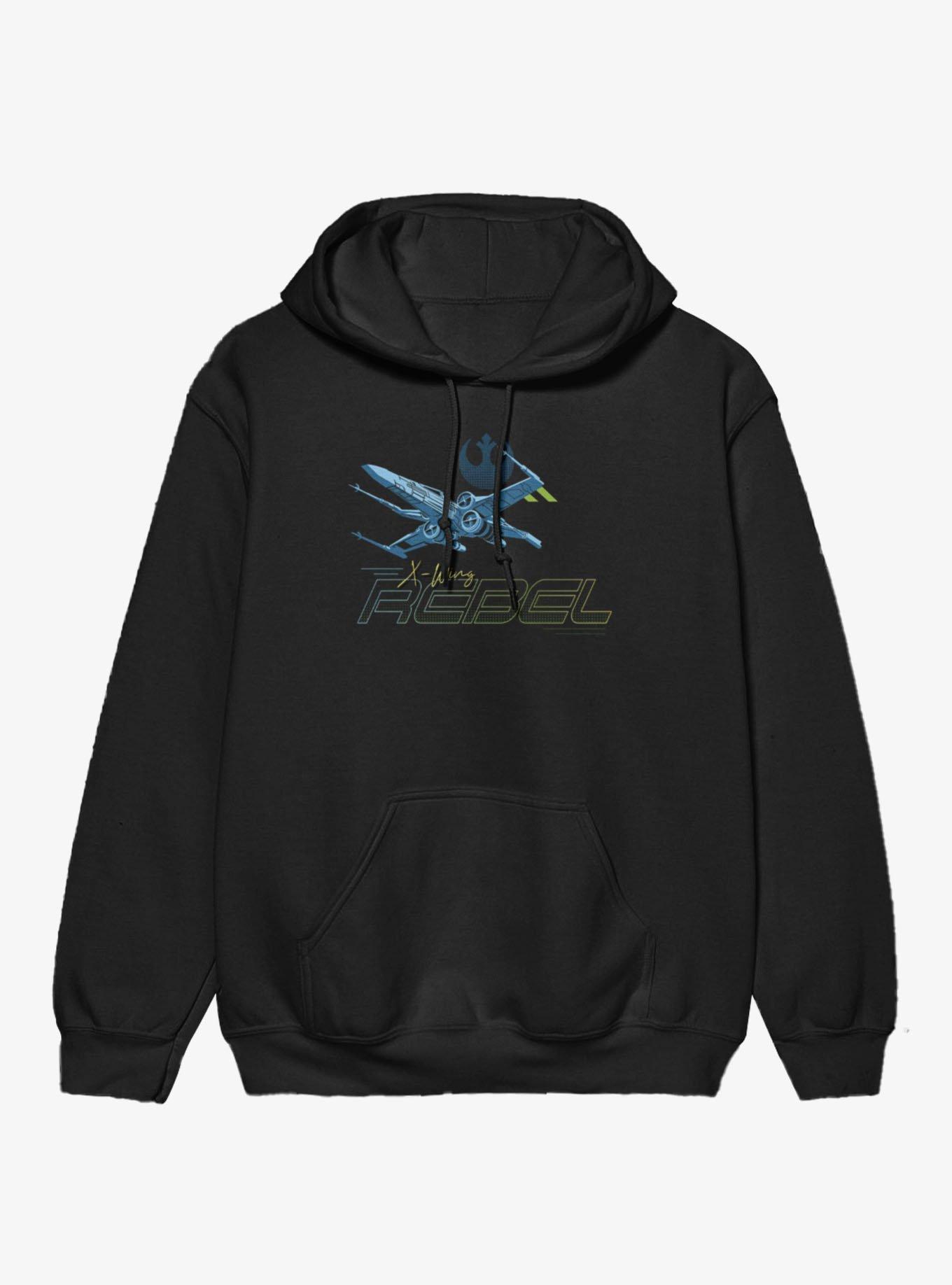 Star Wars X-Wing Rebel Sport Hoodie, BLACK, hi-res view 1