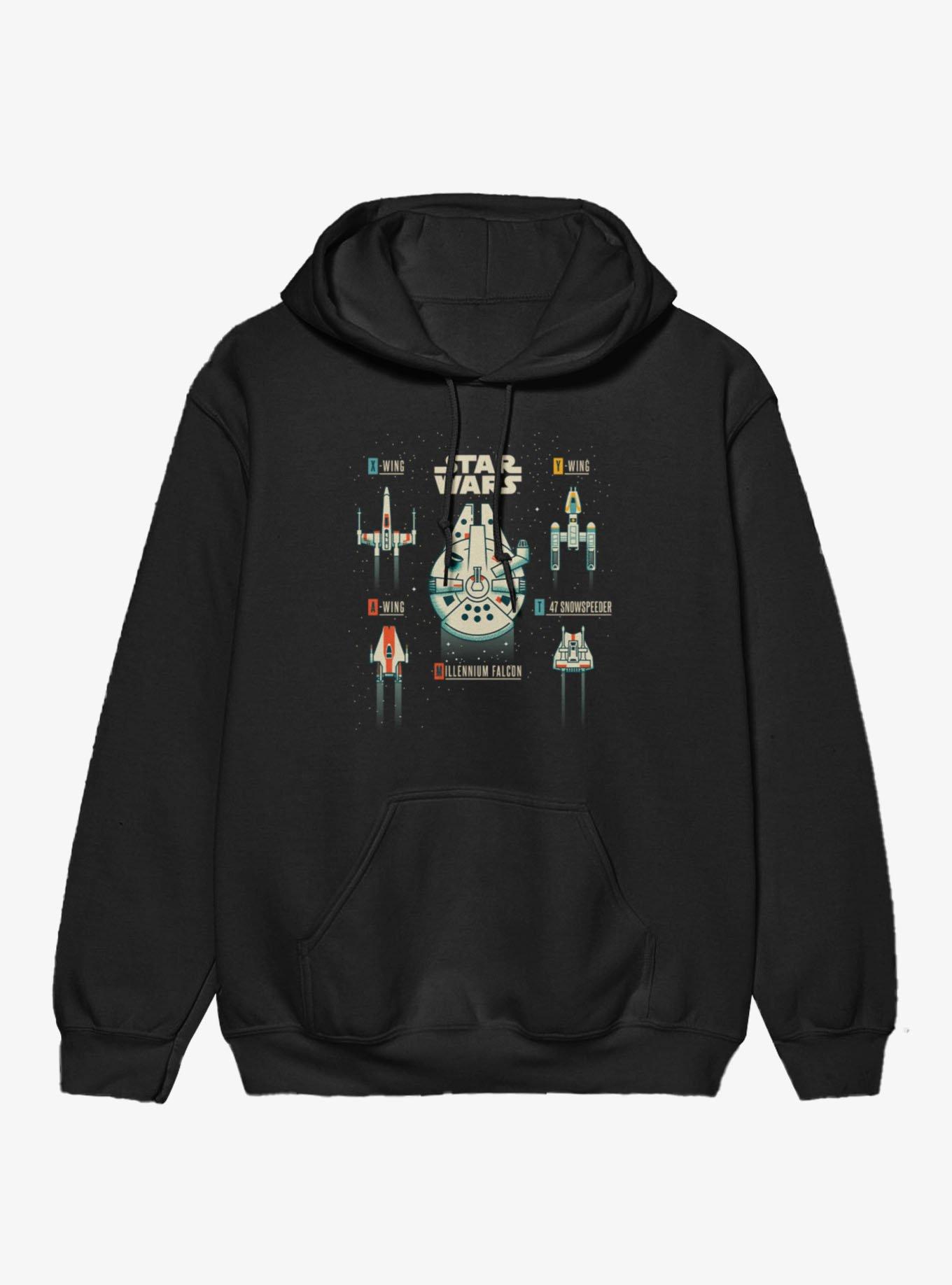 Star Wars Rebel Ship Tattoo Flash Hoodie, , hi-res