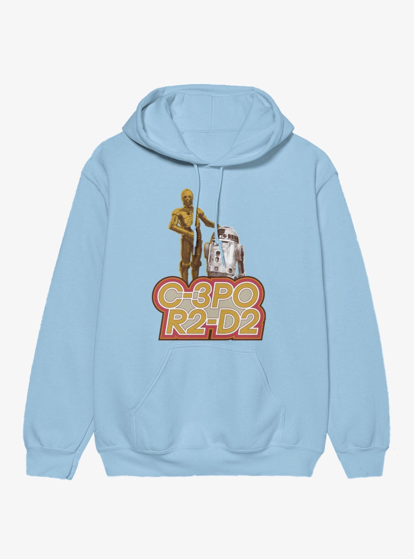 Star Wars C-3Po And R2-D2 Retro Pals Hoodie - BLUE | Hot Topic