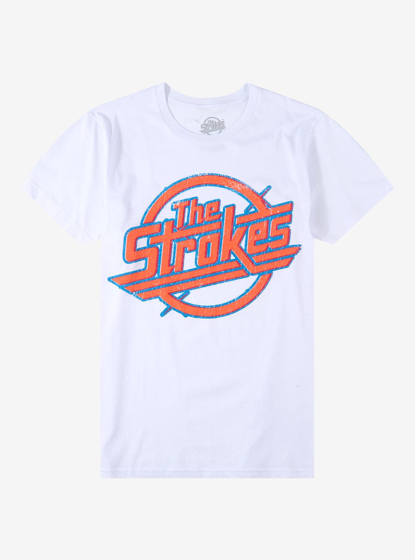 The Strokes Orange & Blue Logo T-Shirt, , hi-res