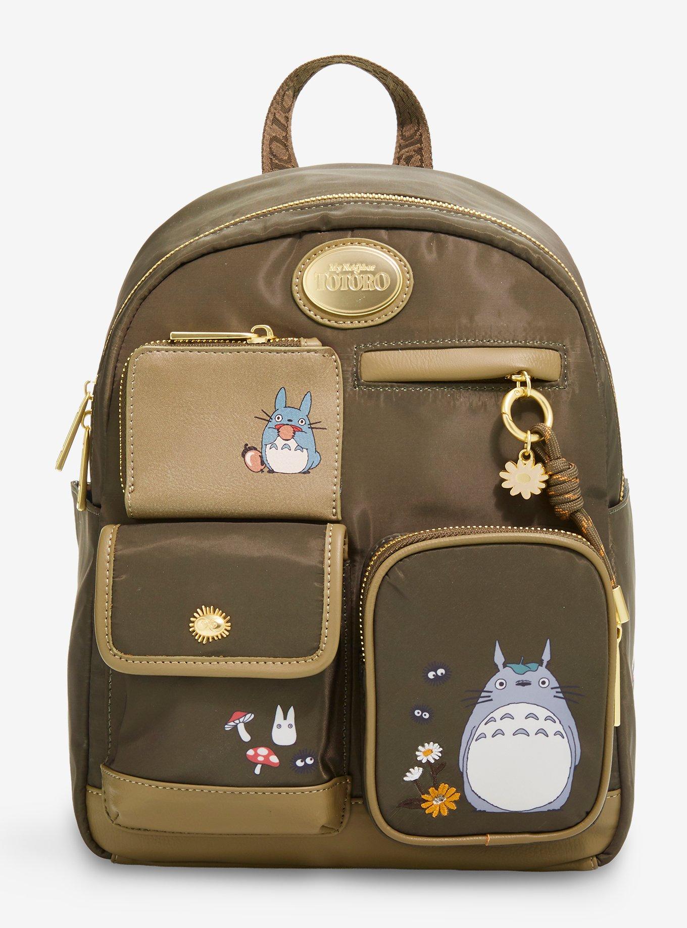 Studio Ghibli® My Neighbor Totoro Multi-Pocket Olive Green Mini Backpack - BoxLunch Exclusive
