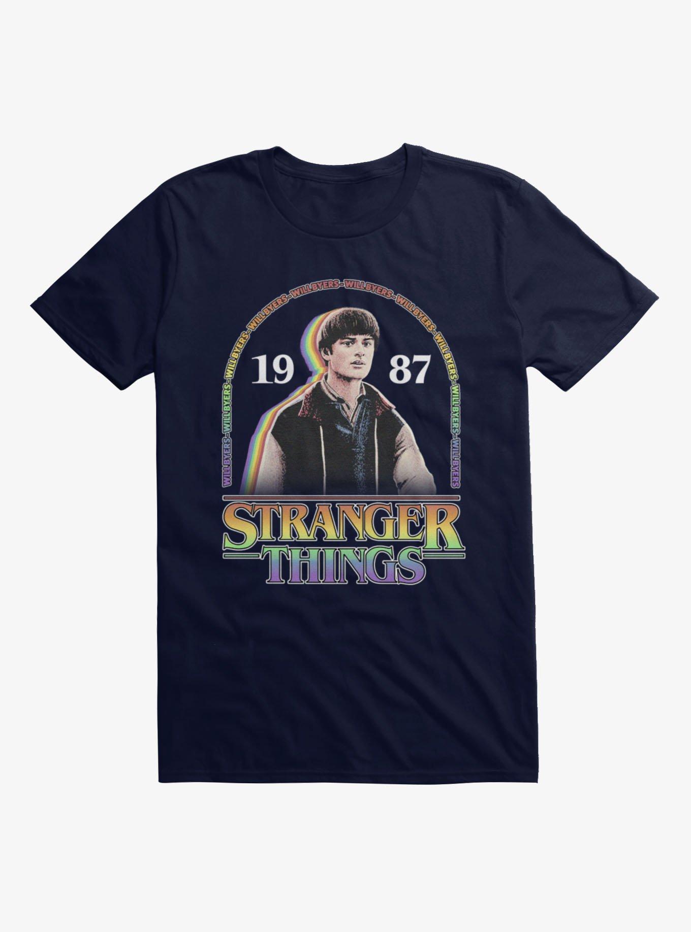 Stranger Things Will Byers 1987 Rainbow Arch T-Shirt, , hi-res