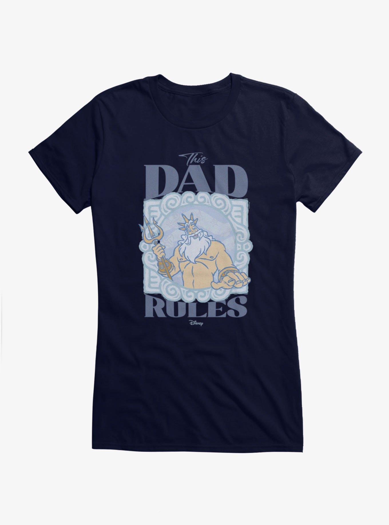 Disney Little Mermaid King Triton Dad Rules Girls T-Shirt, , hi-res