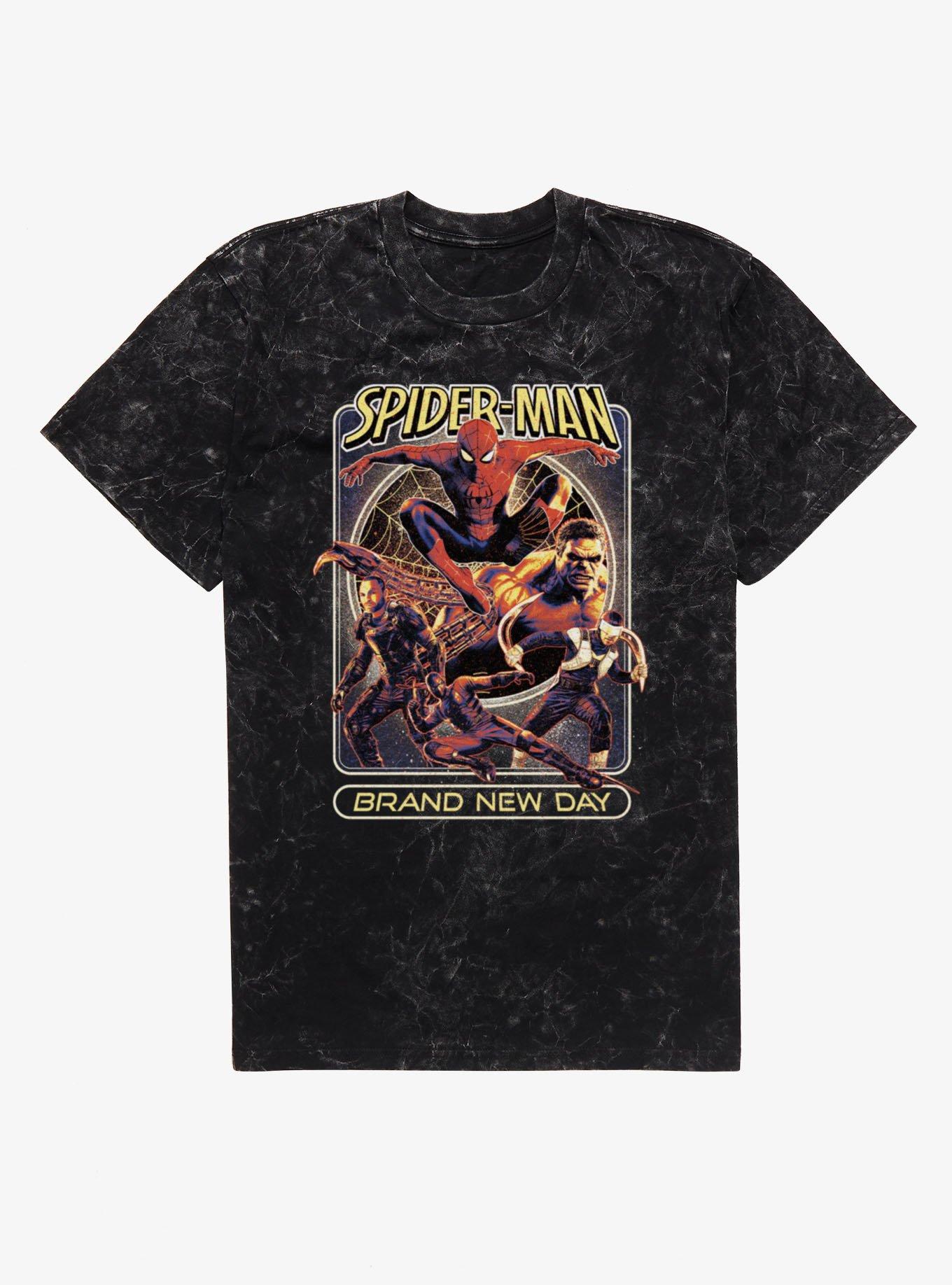 Marvel Spider-Man Brand New Day Leap Into Battle Mens T-Shirt, , hi-res