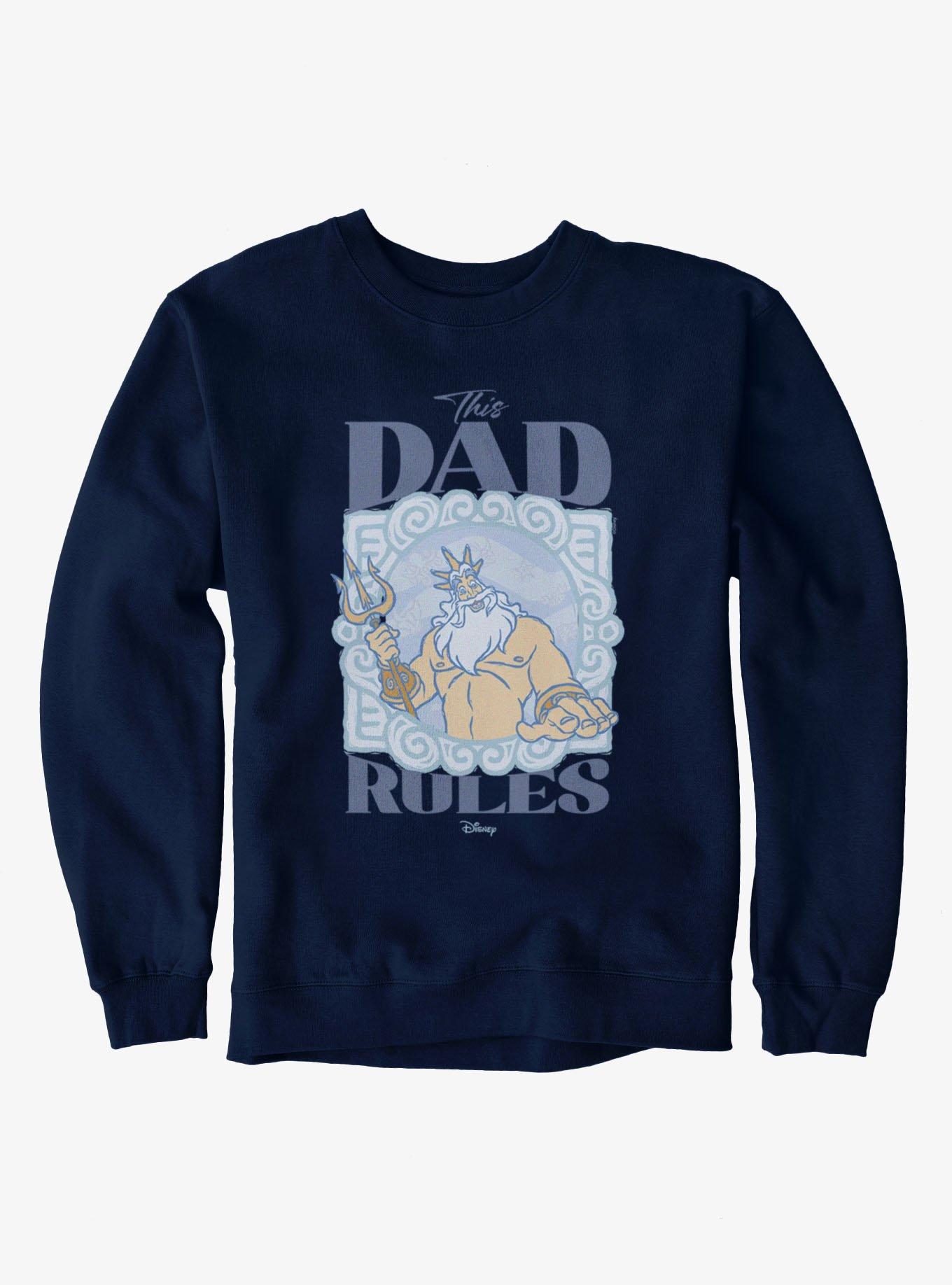 Disney Little Mermaid King Triton Dad Rules Sweatshirt, , hi-res