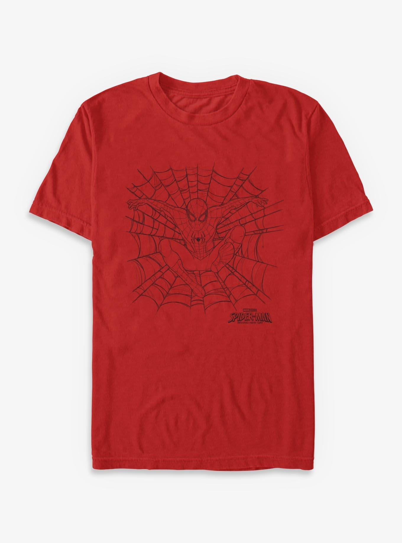 Marvel Spider-Man: Brand New Day Spider-Man Web Silhouette T-Shirt, , hi-res