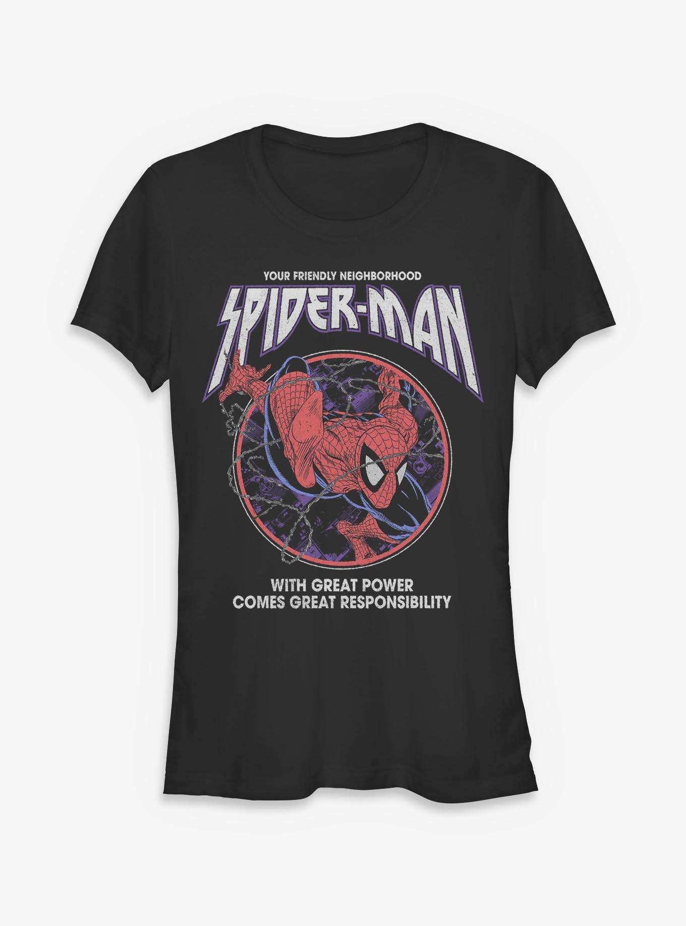 Marvel Spider-Man Your Friendly Neighborhood Girls T-Shirt Hot Topic Exclusive, , hi-res