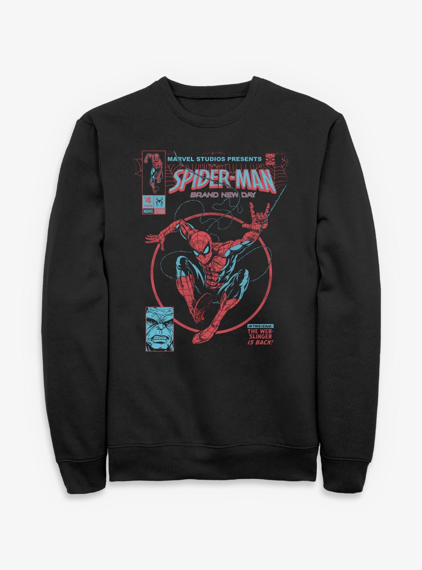Marvel Spider-Man: Brand New Day Web Slinger Sweatshirt Hot Topic Exclusive, , hi-res