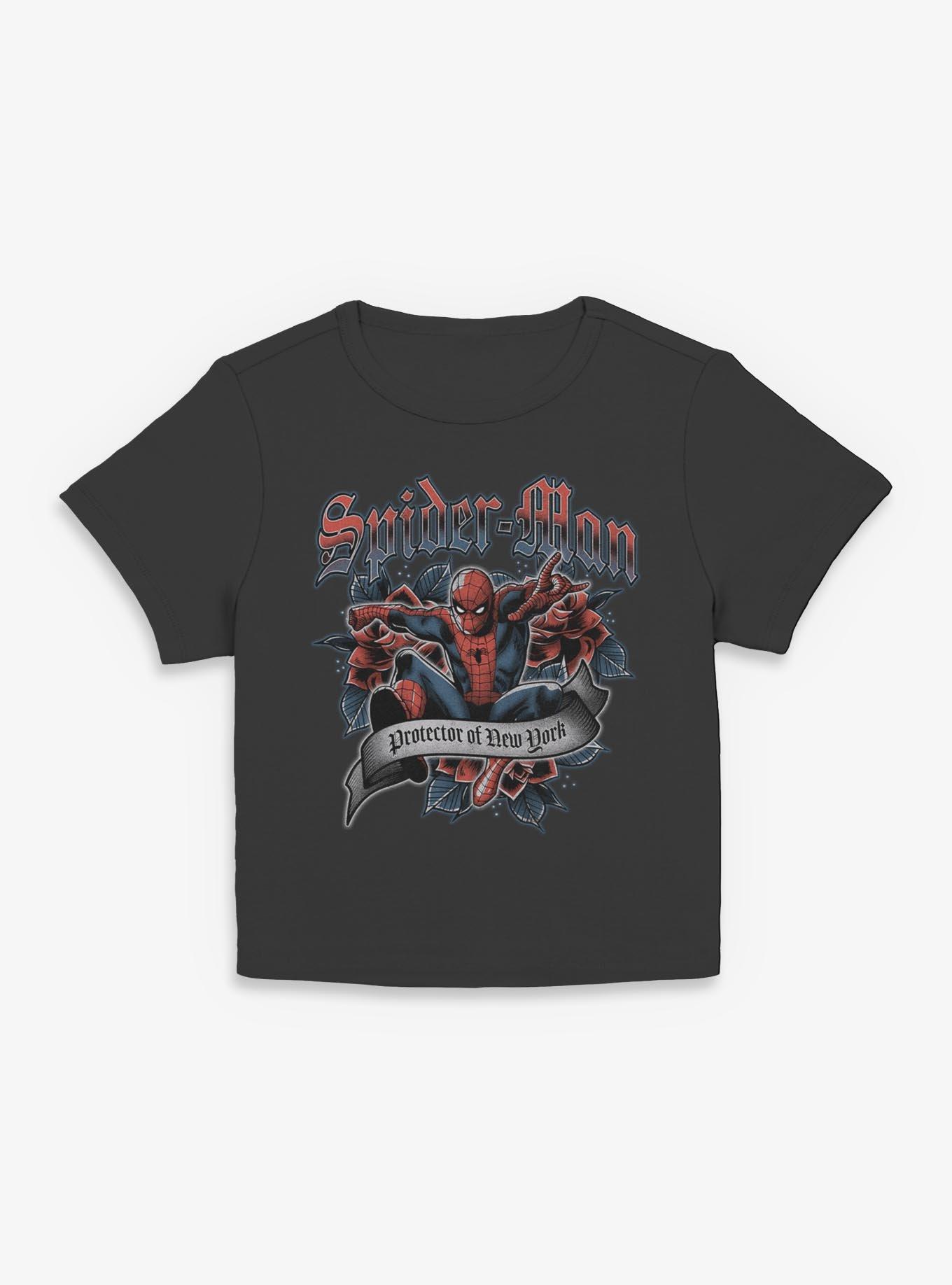 Marvel Spider-Man Tattoo Girls Baby T-Shirt Hot Topic Exclusive, , hi-res