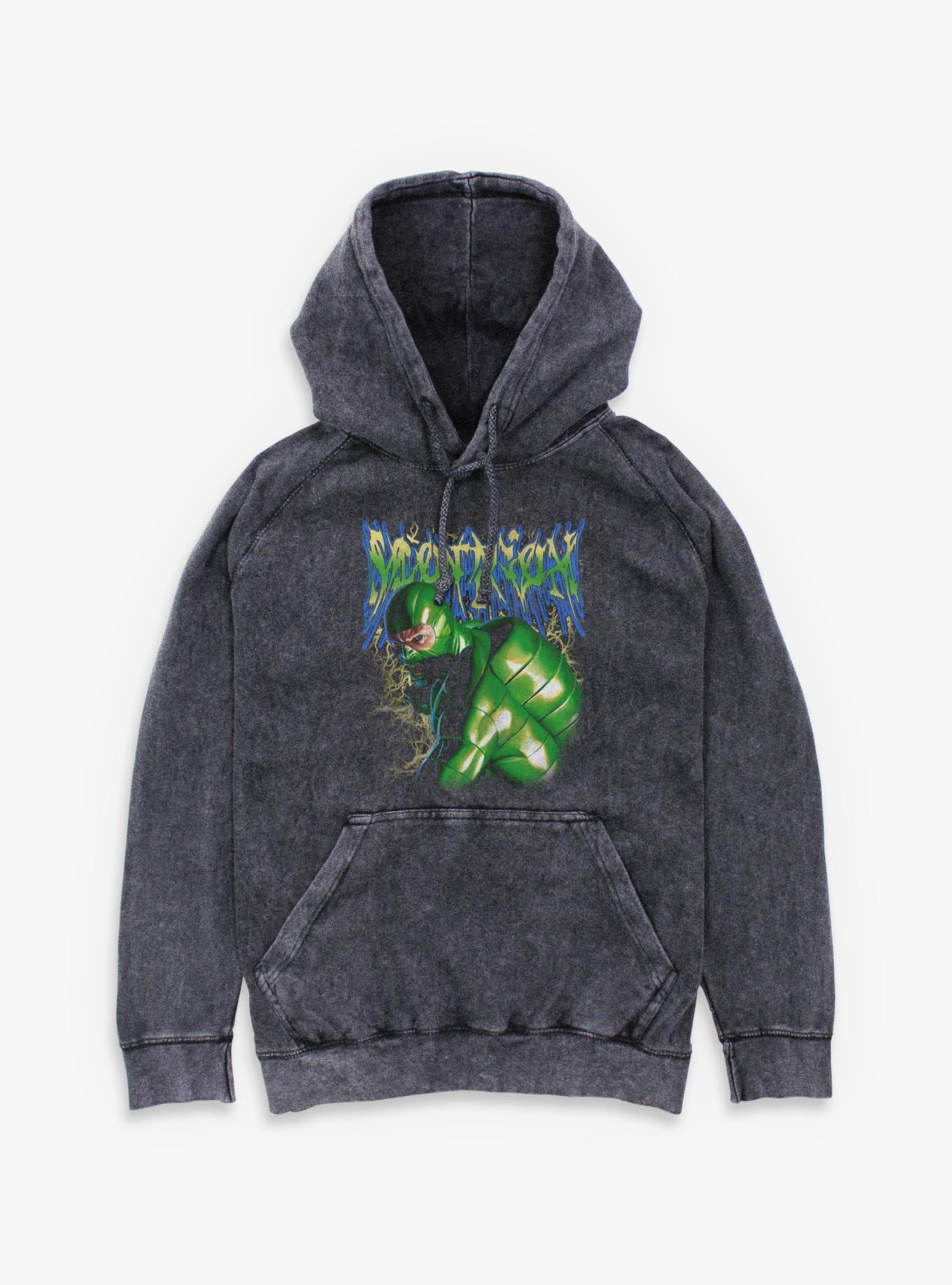 Marvel Venom  Scorpion Lightning Mineral Wash Hoodie Box Lunch Exclusives