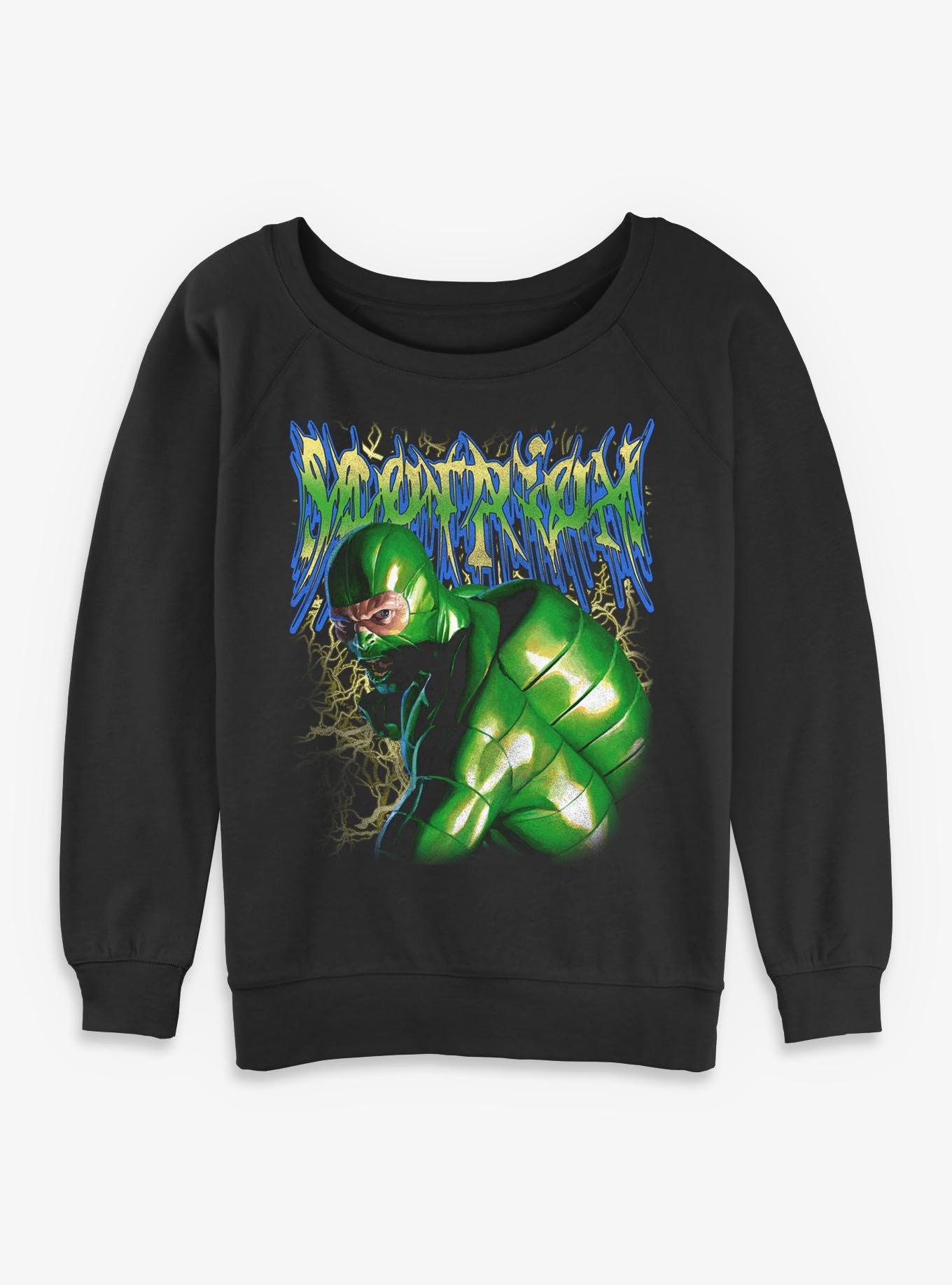 Marvel Venom  Scorpion Lightning Womens Slouchy Sweatshirt Box Lunch Exclusives, , hi-res