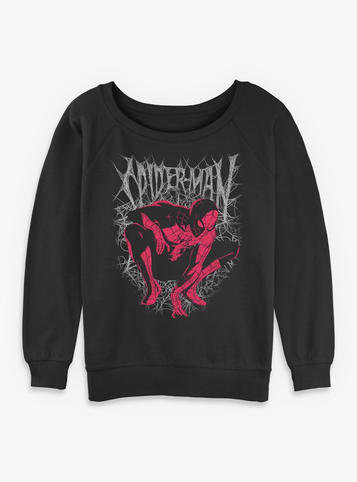 Marvel Spider-Man: Brand New Day  Spider In The Shadows Womens Slouchy Sweatshirt Box Lunch Exclusives, , hi-res