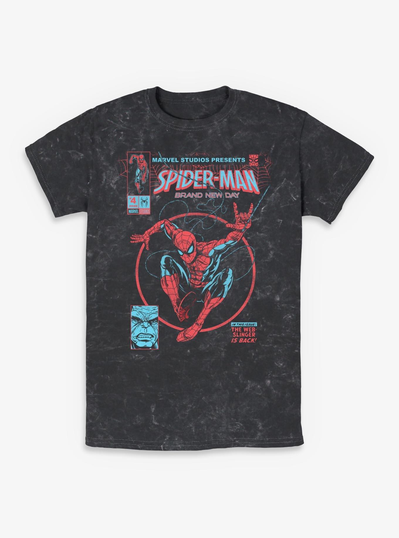 Marvel Spider-Man: Brand New Day  Brand New Day Comic Mineral Wash T-Shirt Box Lunch Exclusives, , hi-res