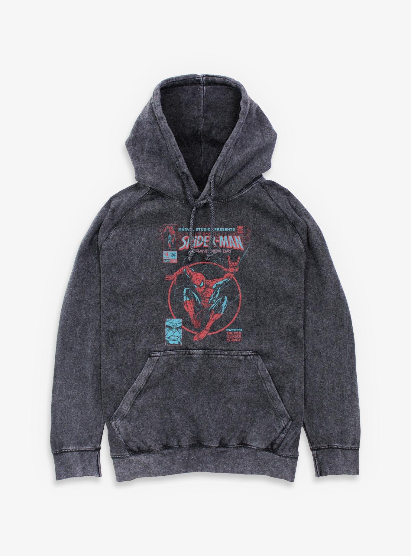 Marvel Spider-Man: Brand New Day  Brand New Day Comic Mineral Wash Hoodie Box Lunch Exclusives, , hi-res