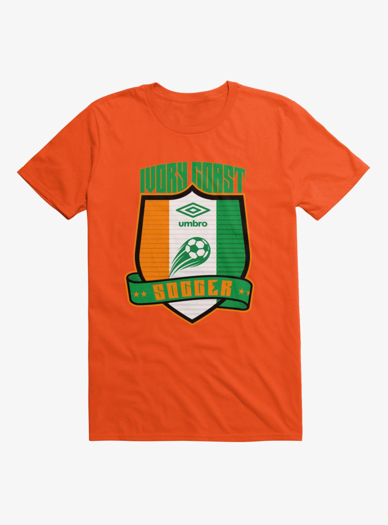 Umbro Soccer Ivory Coast Ribbon Shield Crest T-Shirt, , hi-res