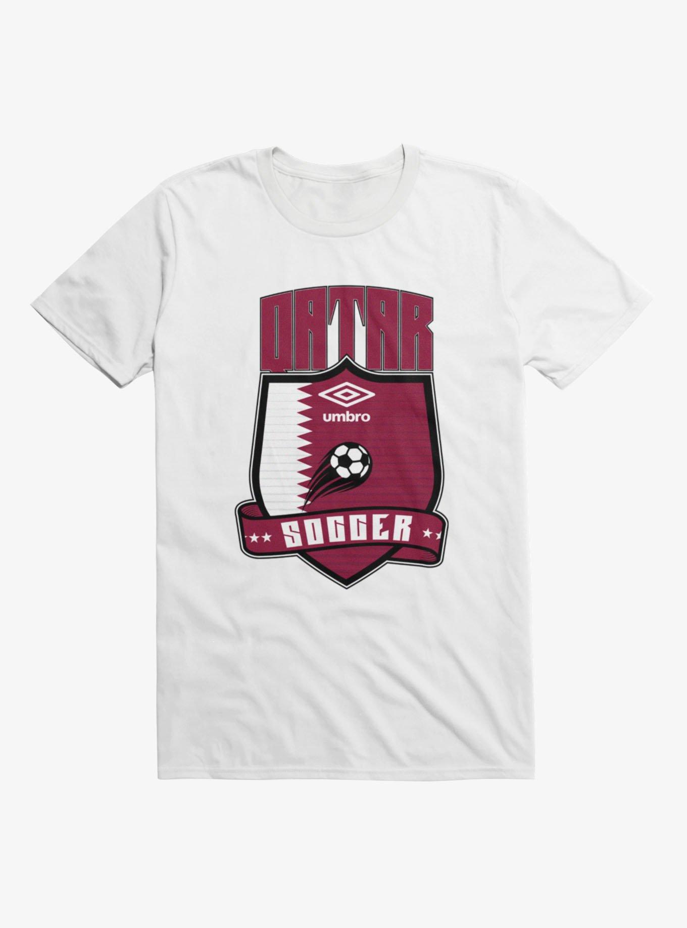 Umbro Soccer Qatar Ribbon Shield Crest T-Shirt, , hi-res