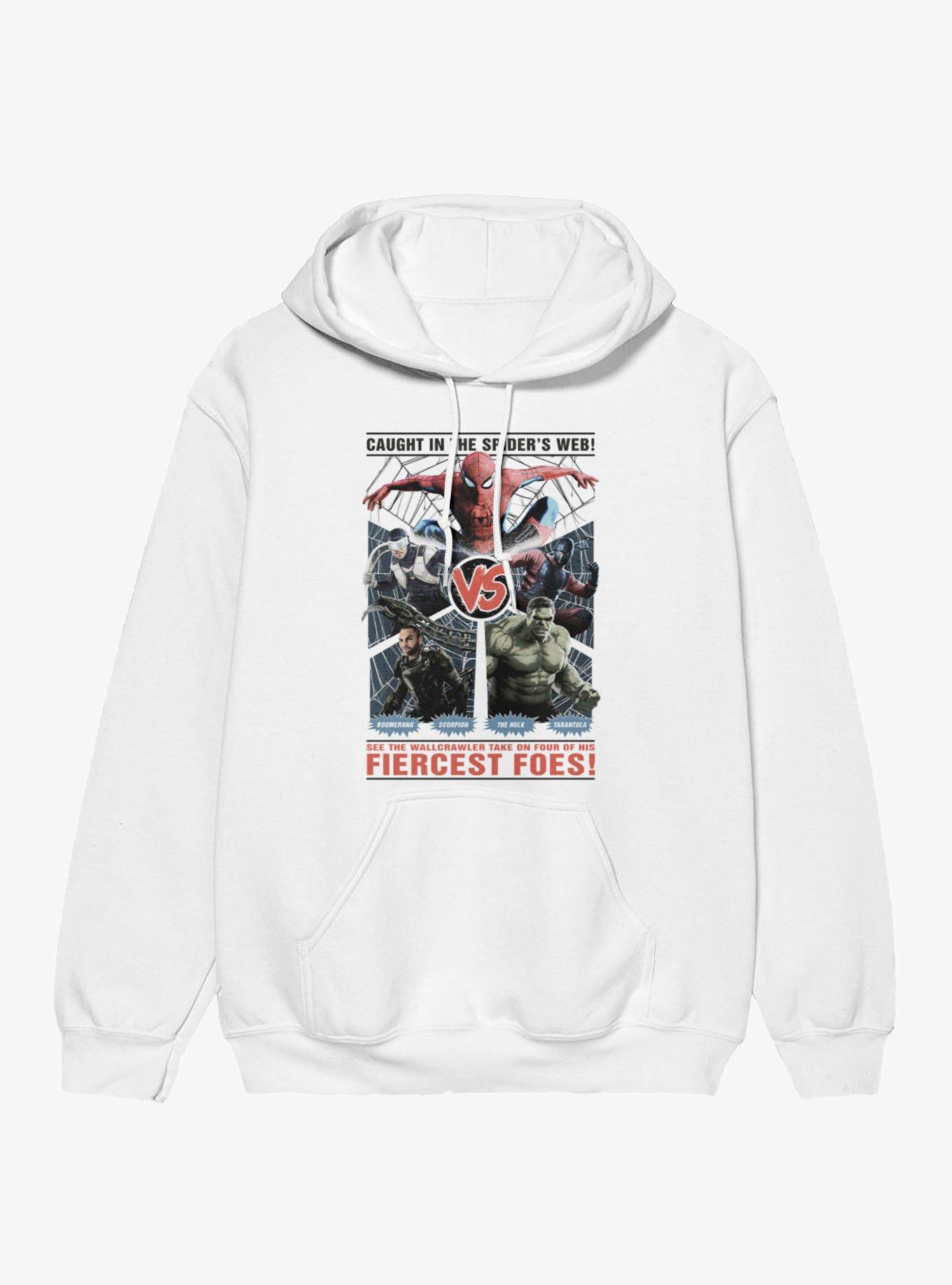 Marvel Spider-Man Brand New Day Caught In The Web Of Foes Mens Hoodie, , hi-res