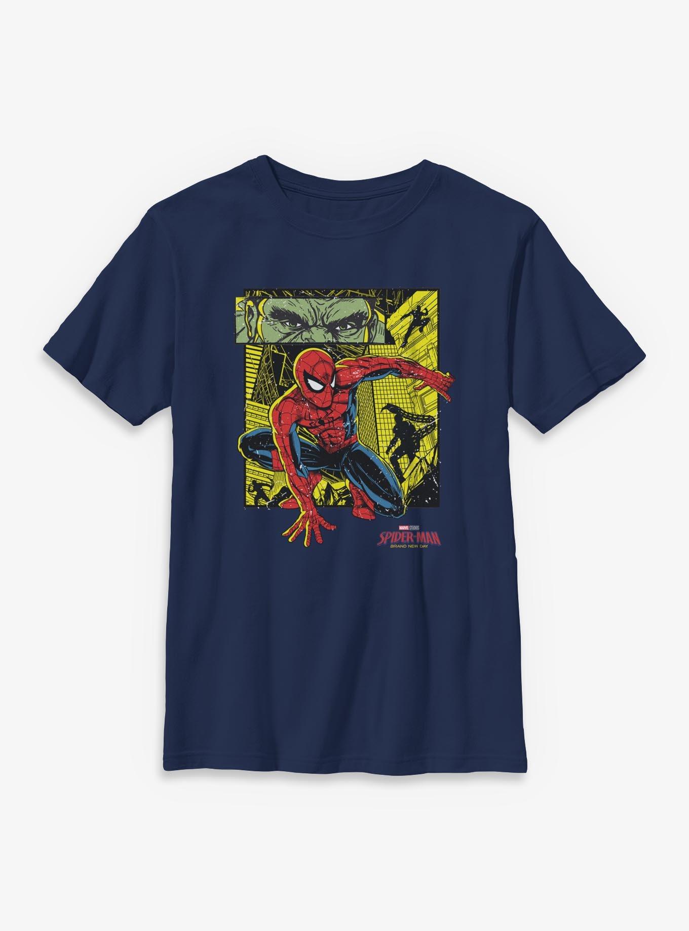 Marvel Spider-Man: Brand New Day Spiderman Hulk And Villain Youth T-Shirt, , hi-res