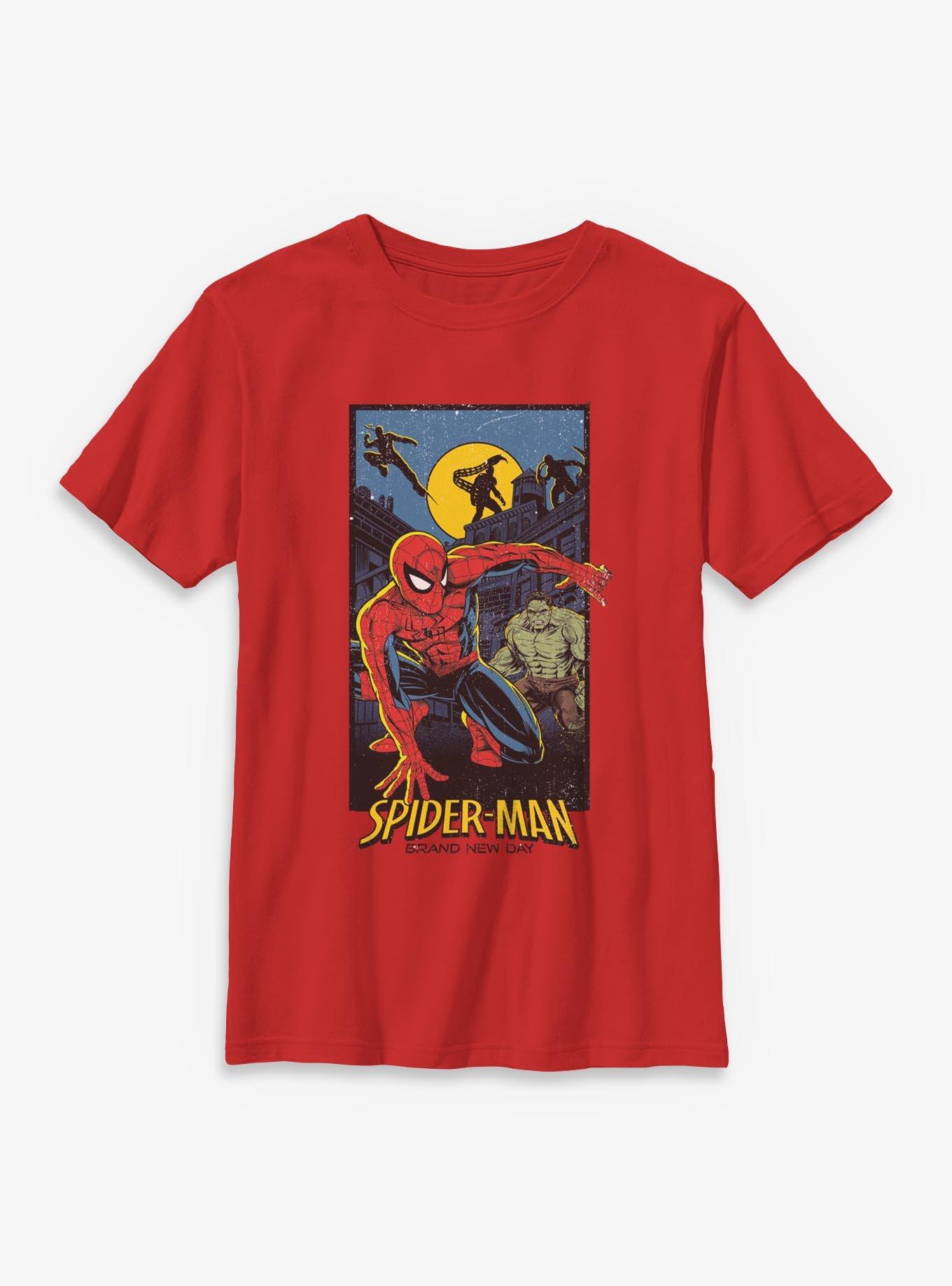 Marvel Spider-Man: Brand New Day Heroes and Villains Youth T-Shirt, , hi-res