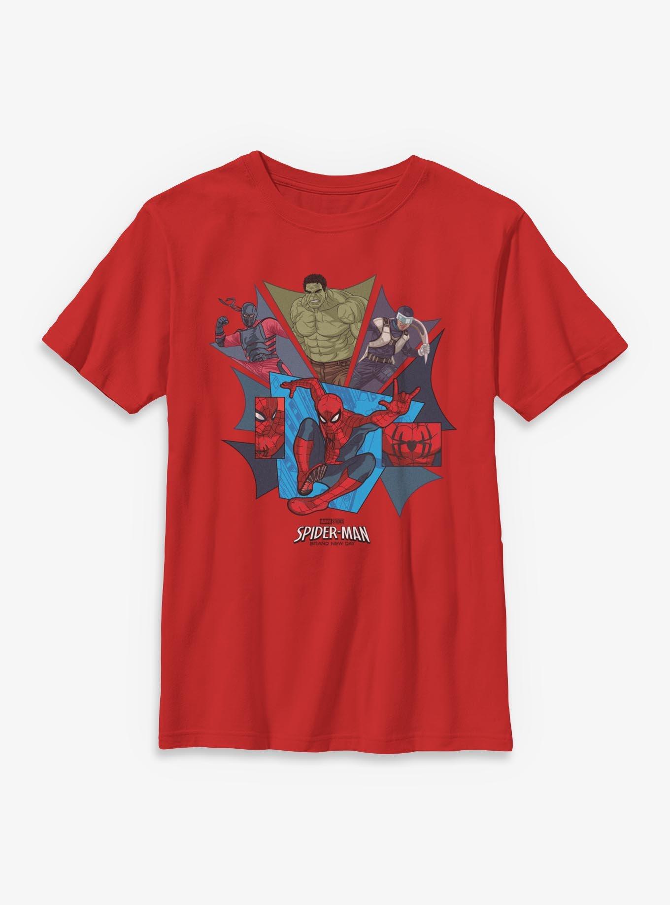 Marvel Spider-Man: Brand New Day Heroes VS Villians Youth T-Shirt, , hi-res