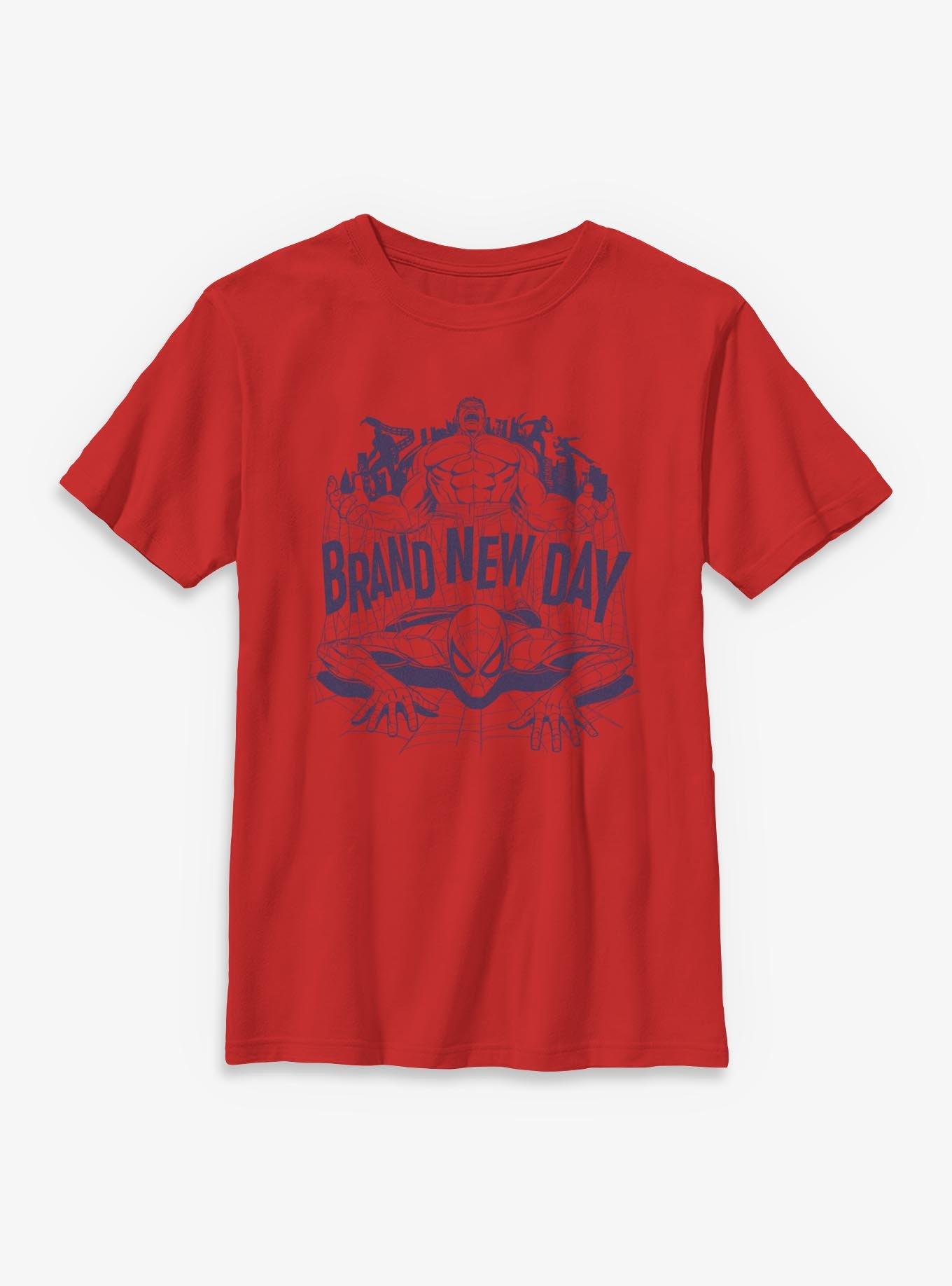 Marvel Spider-Man: Brand New Day Hulk And Spiderman Youth T-Shirt, , hi-res
