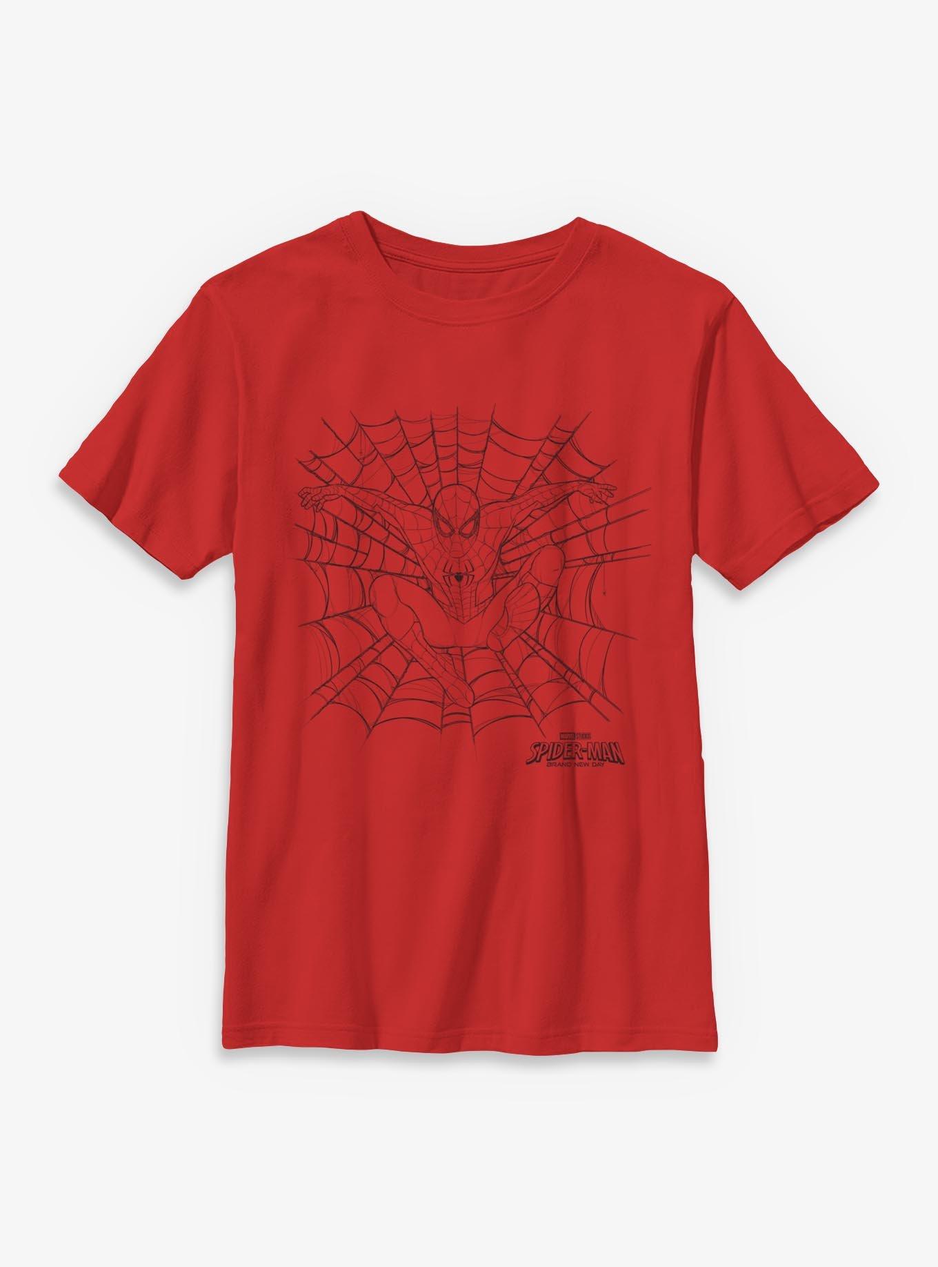 Marvel Spider-Man: Brand New Day Spiderman And Web Youth T-Shirt, , hi-res