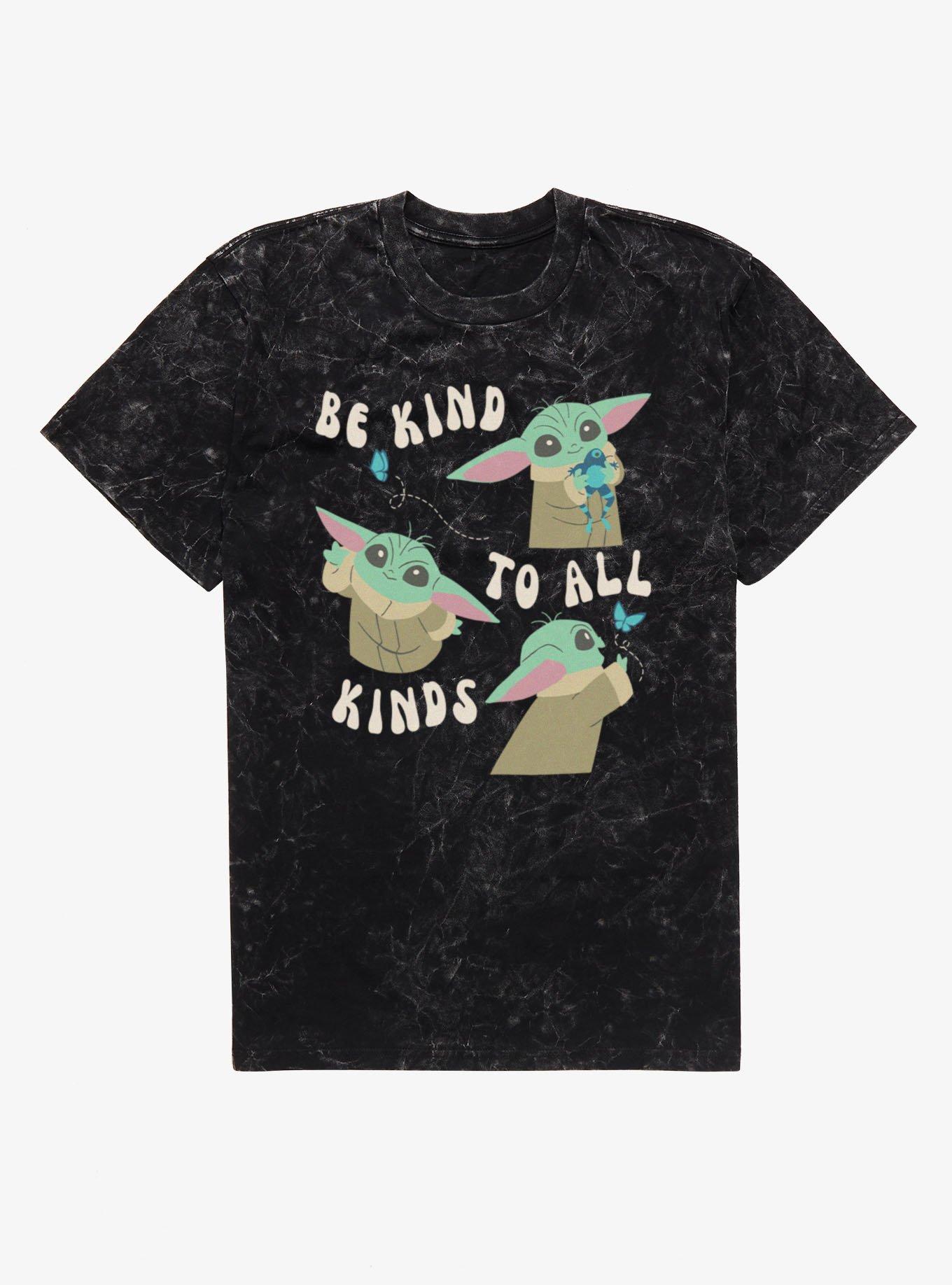 Star Wars Grogu Be Kind To All Kinds Mineral Wash T-Shirt