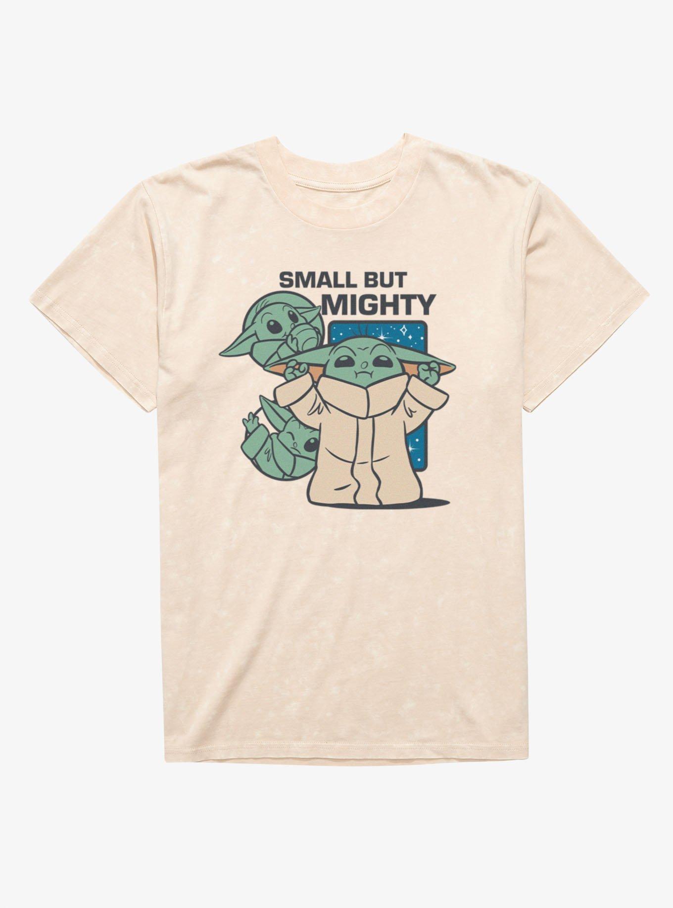 Star Wars The Mandalorian Small But Mighty Grogu Mineral Wash T-Shirt, , hi-res