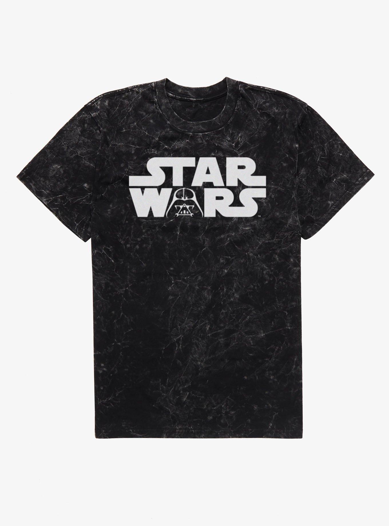 Star Wars Vader Face Logo Mineral Wash T-Shirt