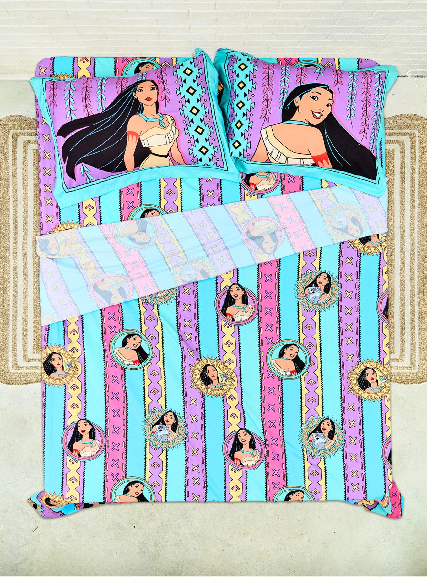 Disney Pocahontas Retro Queen Sheet Set - BoxLunch Exclusive, , hi-res
